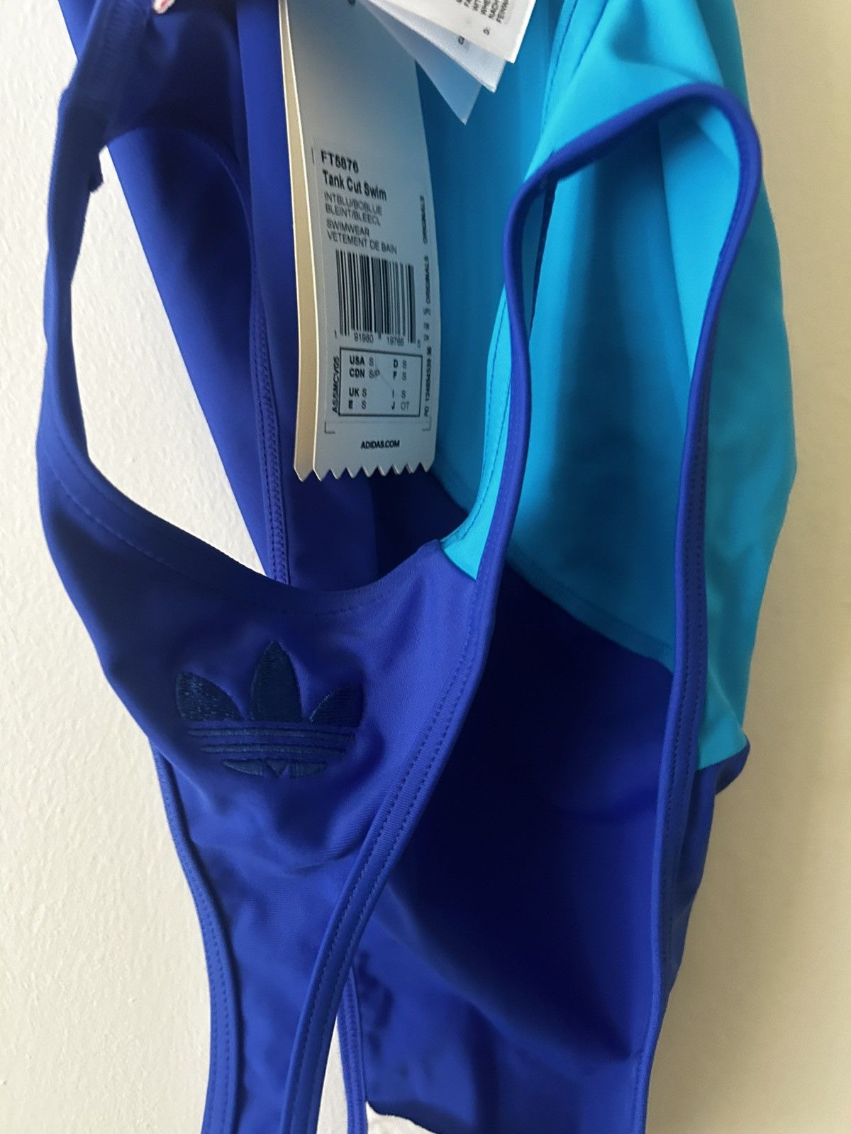 Adidas Adidas x Lotta Volkova blue one-piece swimsuit Size S Size ONE SIZE - 20 Thumbnail