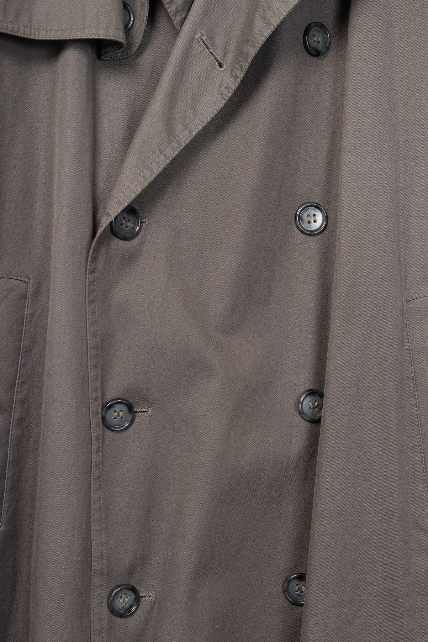 Yves Saint Laurent Yves Saint Laurent Cotton Double-Breasted Belted Trench Coat Size US L / EU 52-54 / 3 - 9 Thumbnail