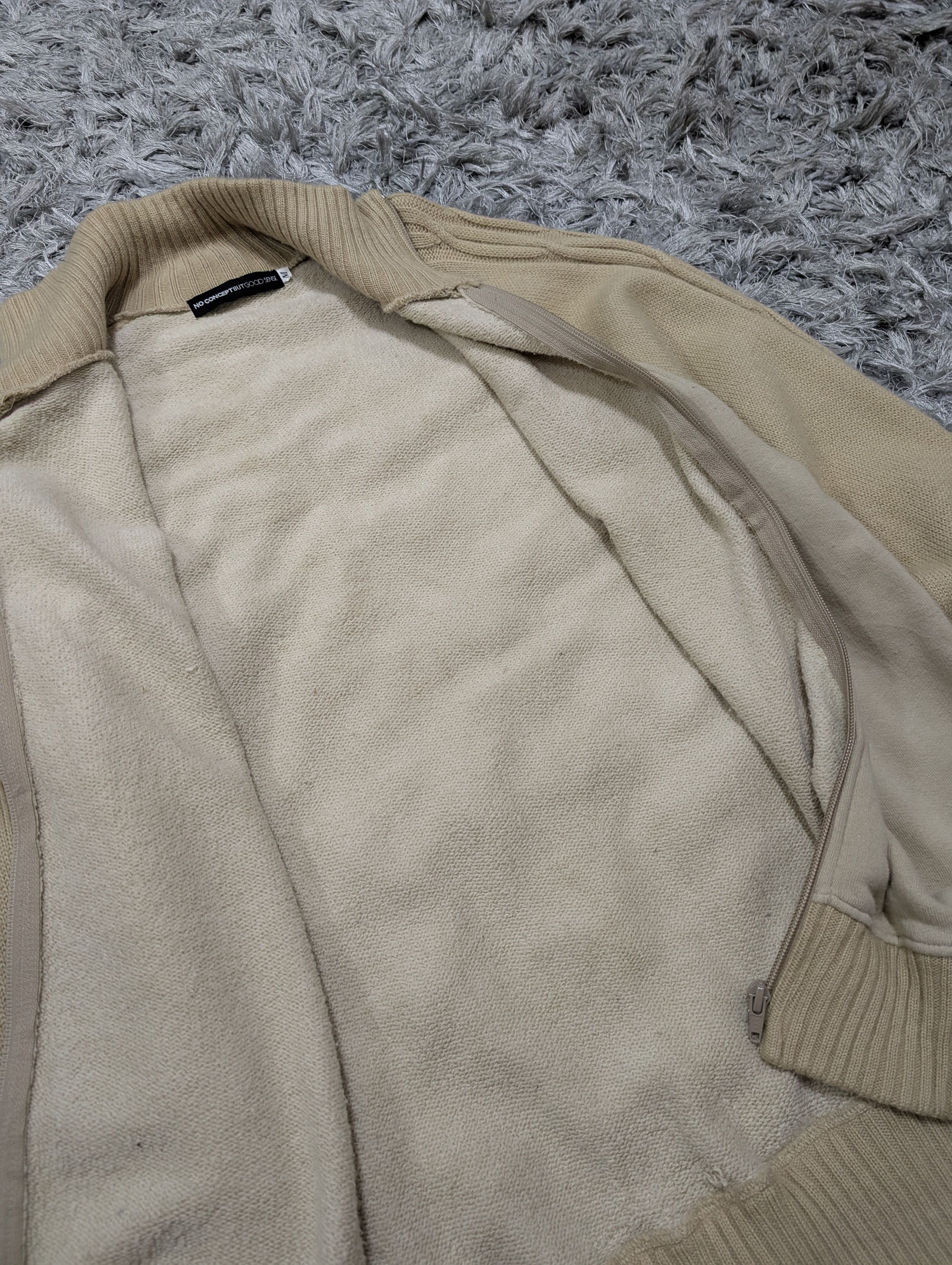 Japanese Brand No Concept Pullover Knitted Sweater Full Zipper Jacket Size US M / EU 48-50 / 2 - 7 Thumbnail