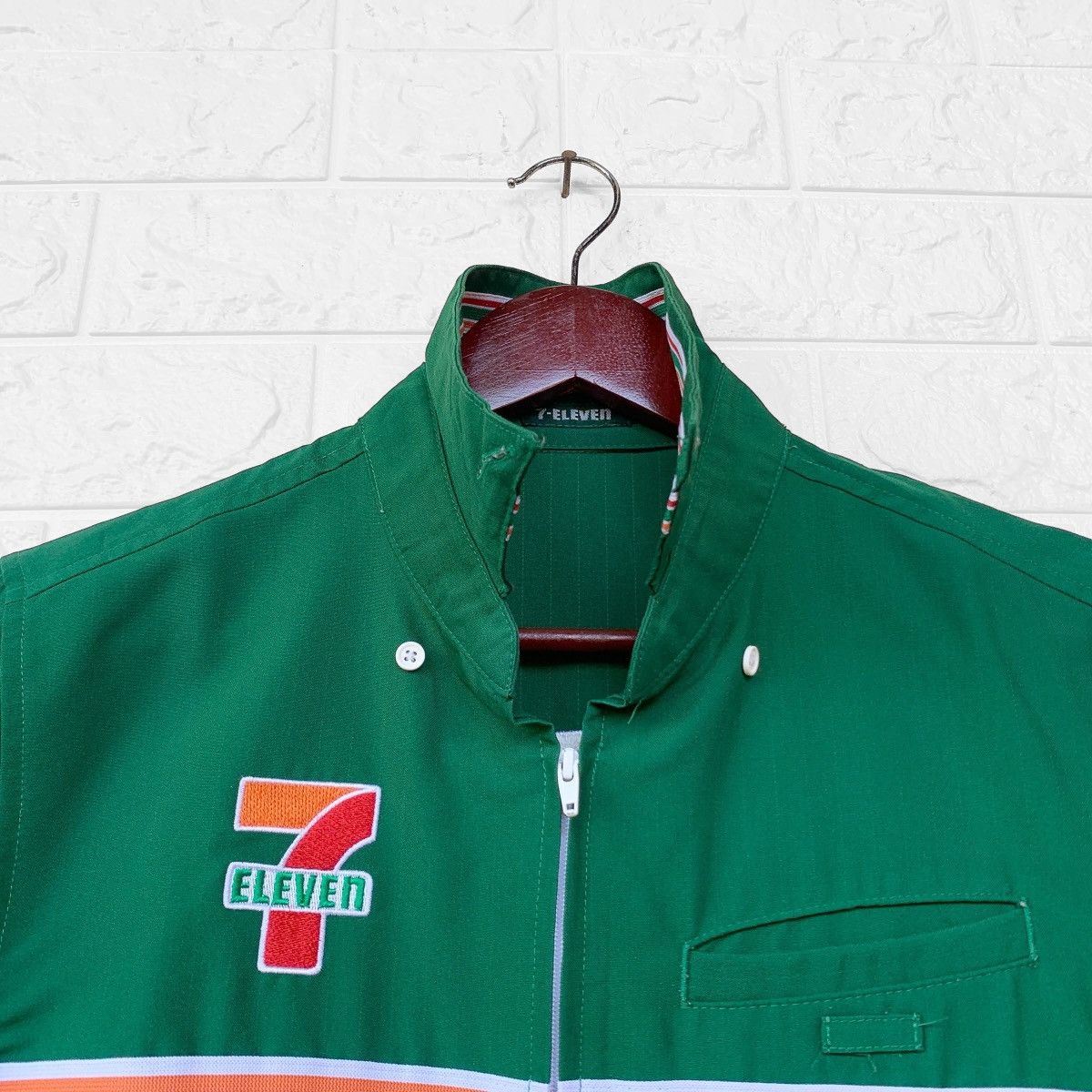 Seven 7 Vintage Seven Eleven Uniform Workers Zipper Shirt Size US M / EU 48-50 / 2 - 5 Thumbnail