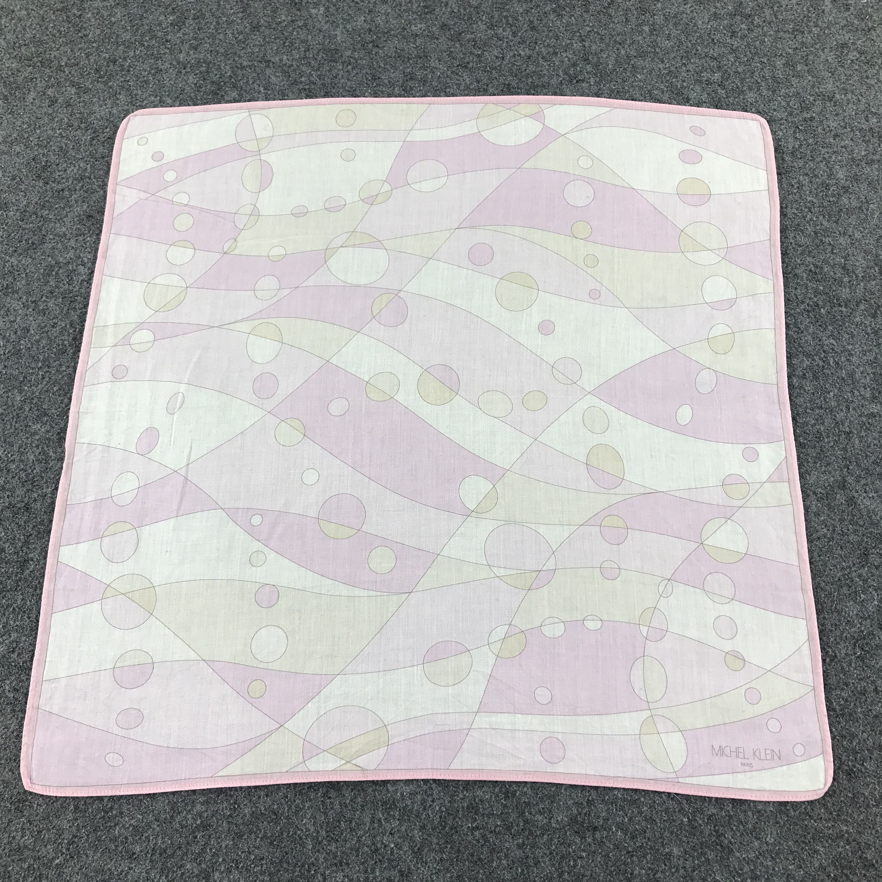 Michel Klein × Vintage Michel Klein Abstract Handkerchief Bandana SCT061 Size ONE SIZE - 4 Thumbnail