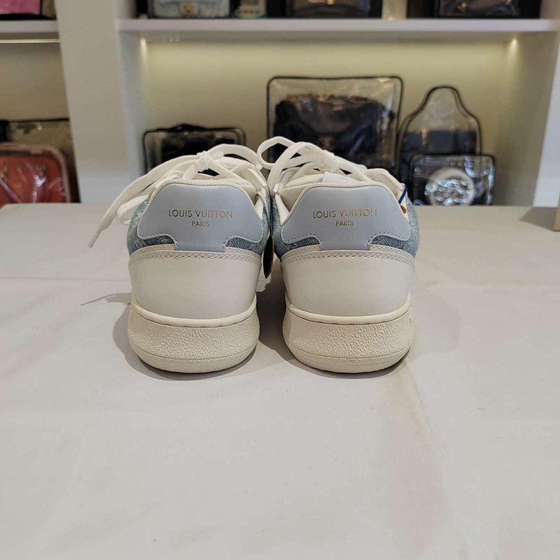 Louis Vuitton Louis Vuitton Stadium Denim Low-Top Sneakers -2505 Size US 7 / IT 37 - 3 Thumbnail