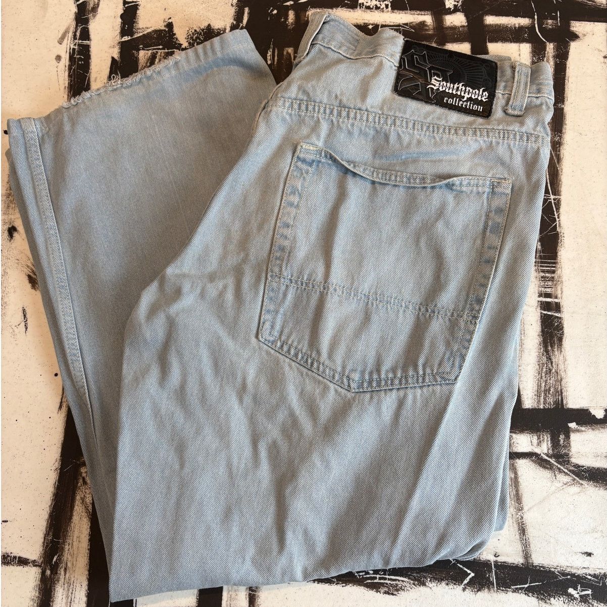 Southpole × Vintage Southpole Baggy Denim Jeans Y2K Mens 38x28 Wide Leg Skater Size US 38 / EU 54 - 1 Thumbnail