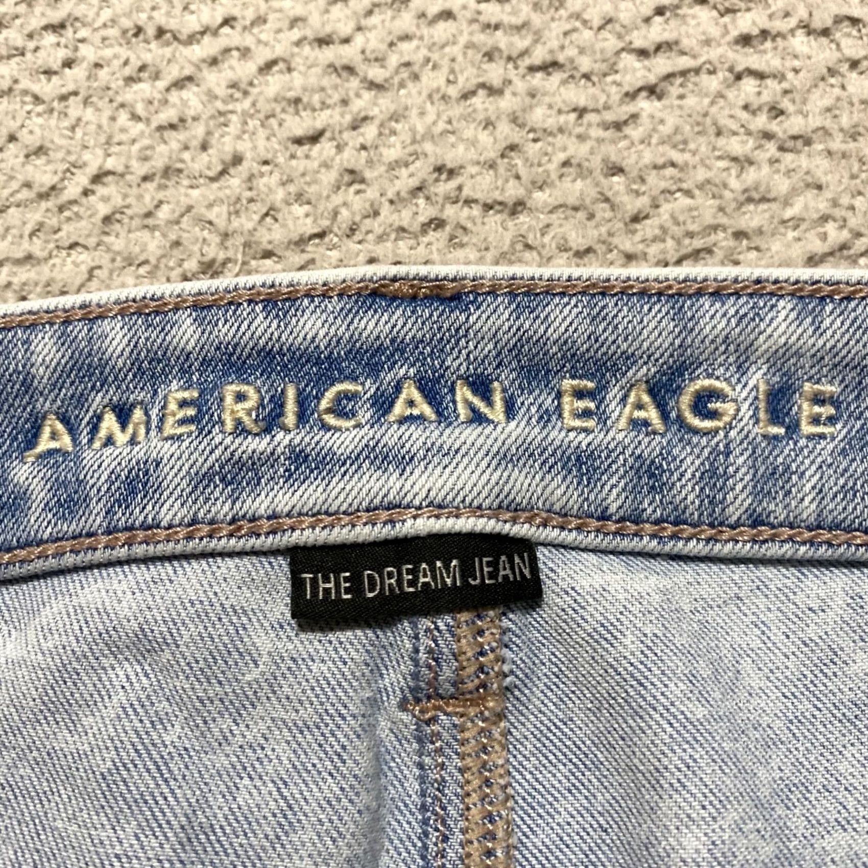 American Eagle Outfitters American Eagle Outfitters Jeans Womens 16 Blue Denim Medium Wash High Rise Jegging Distressed Stretch Size 38" / US 16 / IT 52 - 3 Thumbnail