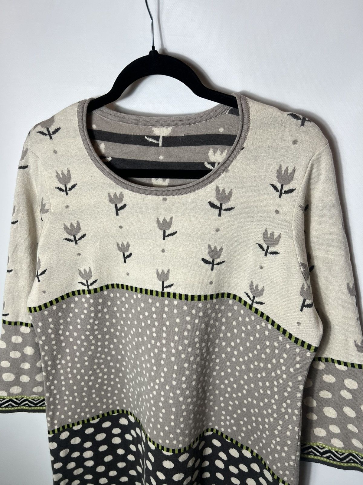 Gudrun Sjoden Vintage Gudrun Sjoden Knitted Dress 100 % Organic Cotton Size L / US 10 / IT 46 - 2 Thumbnail