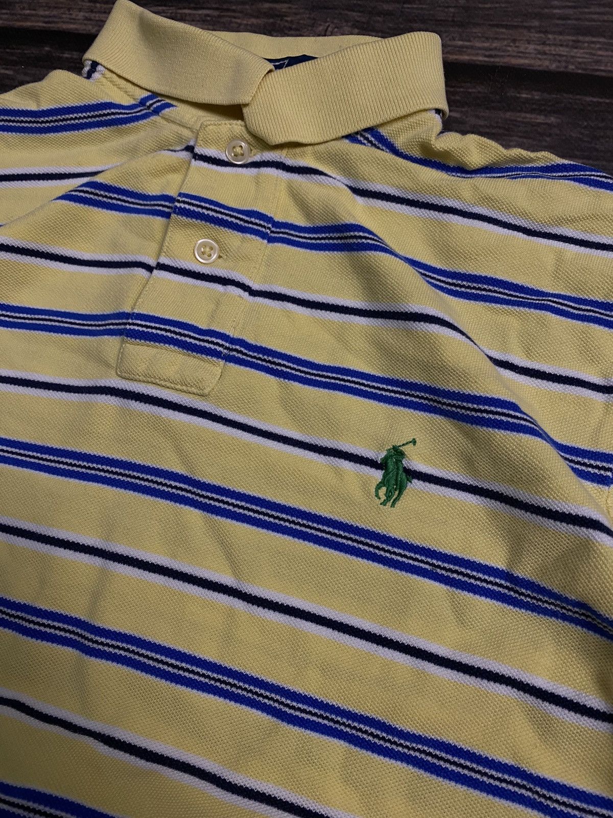 Polo Ralph Lauren × Vintage Ralph Laurent Vintage Striped Polo Shirt Size US M / EU 48-50 / 2 - 3 Thumbnail
