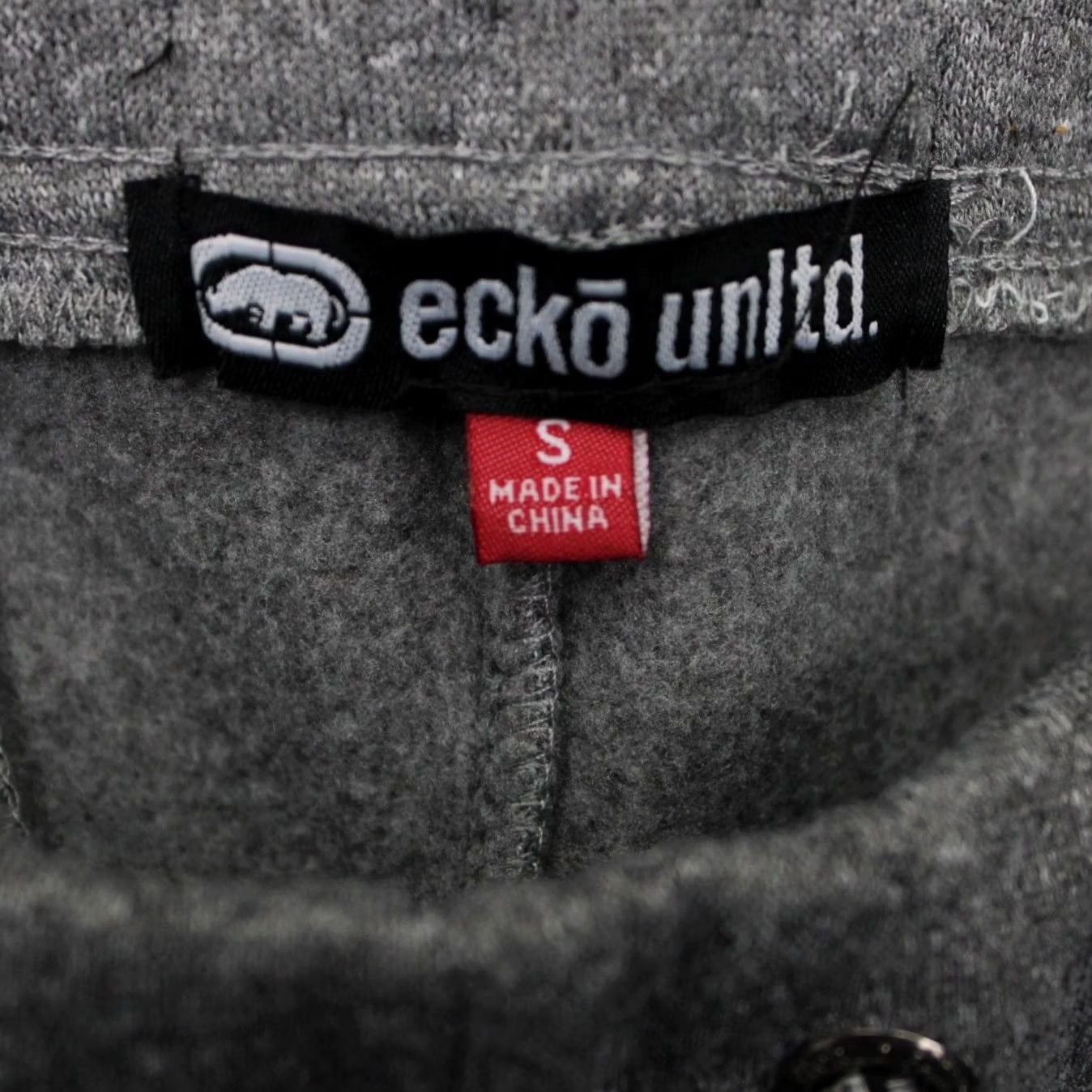 Ecko Unltd. Ecko UNLTD Sweat Shorts Mens Small Gray Drawstring Polyester w/ 12" inseam Size US 29 - 7 Thumbnail