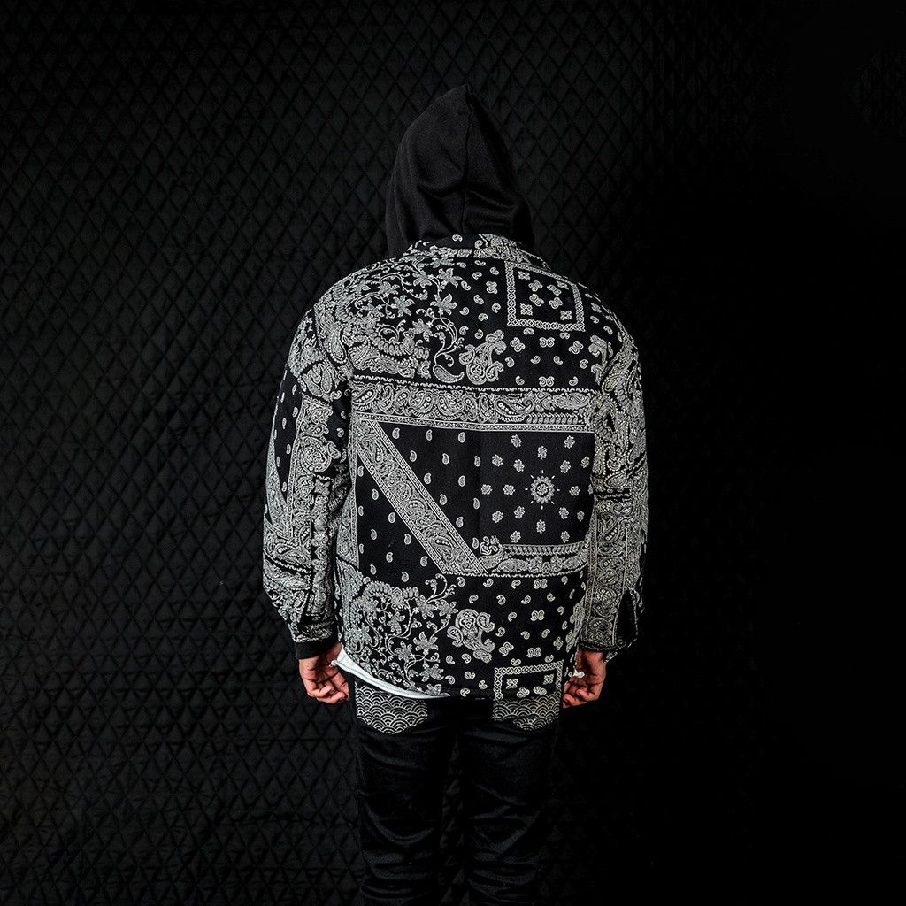 Japanese Brand Black paisley jacket Size US L / EU 52-54 / 3 - 2 Thumbnail