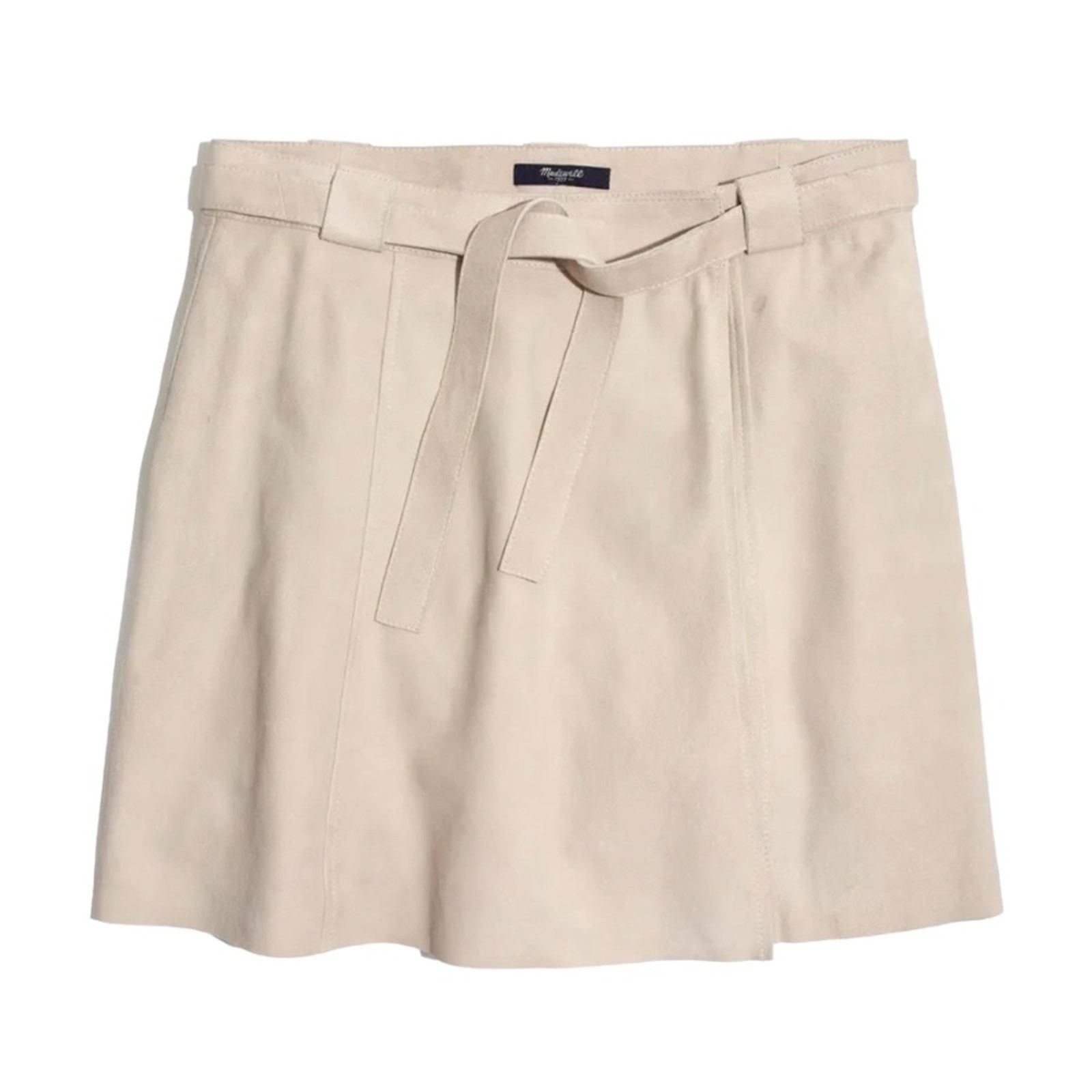 Madewell Madewell Faux Tan Suede Mini Leather Wrap Skirt Size 2 Size 26" / US 2 / IT 38 - 1 Thumbnail