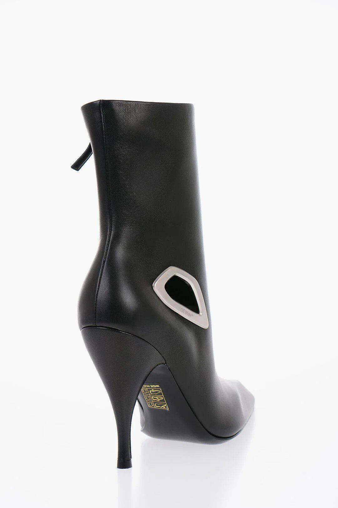 Off-White og1mm0426 Leather Ankle Boots in Black Size US 8 / IT 38 - 2 Thumbnail