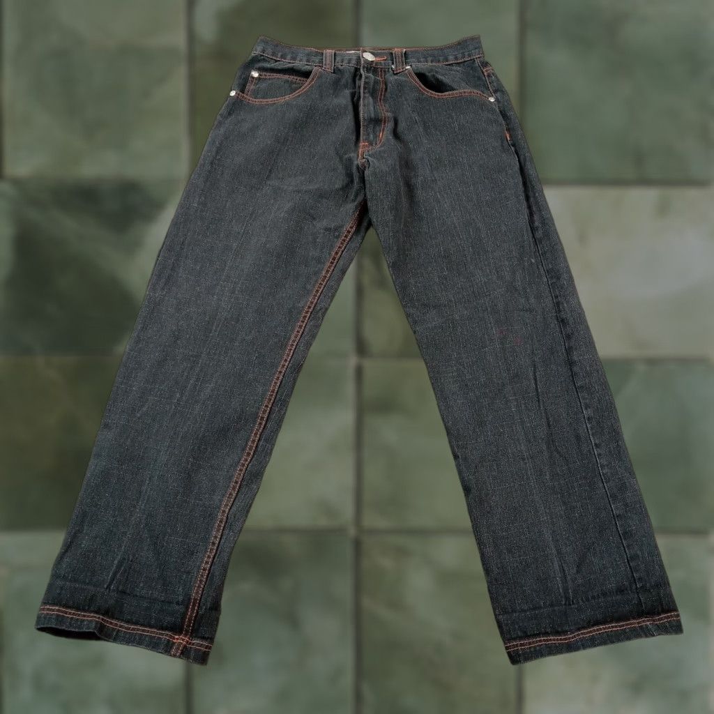 Vintage D-Max Jeans Men 36x34 Gray Straight Streetwear Embroidered Y2K Denim 5 Pocket Classic Regular Size 36 Mens Jeans Size US 34 / EU 50 - 1 Thumbnail