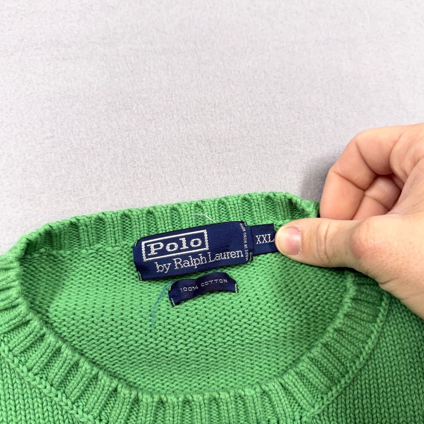 Polo Ralph Lauren Polo Ralph Lauren Sweater Mens 2XL Green Crewneck Knit Pullover Logo Pony Shirt Band Casual Mens Size US XXL / EU 58 / 5 - 5 Thumbnail