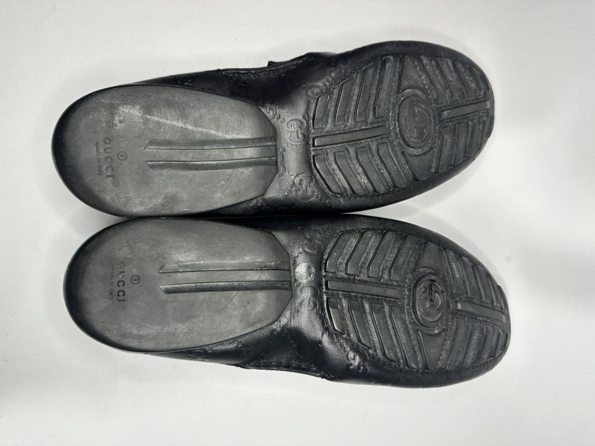 Gucci Gucci Black Guccissima Leather GG Loafers Size US 10 / EU 43 - 8 Thumbnail