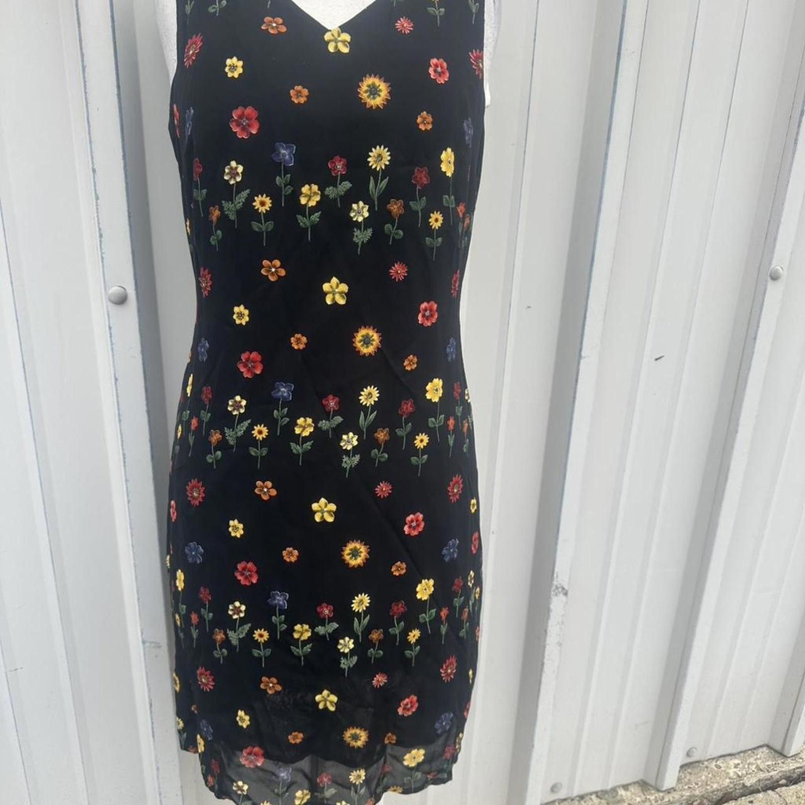 Other Black floral embroidered #floraldress Size M / US 6-8 / IT 42-44 - 4 Thumbnail