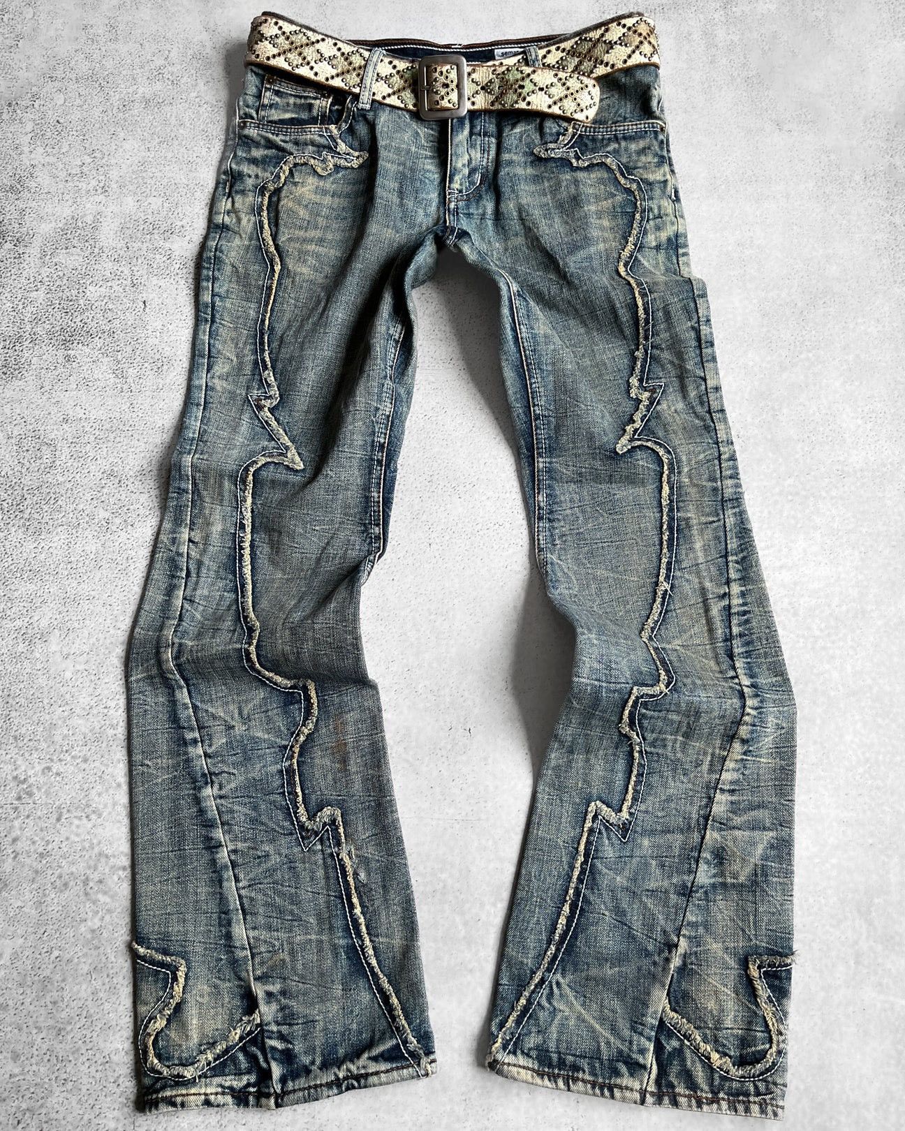 Semantic Design 00s Studded Flared Denim