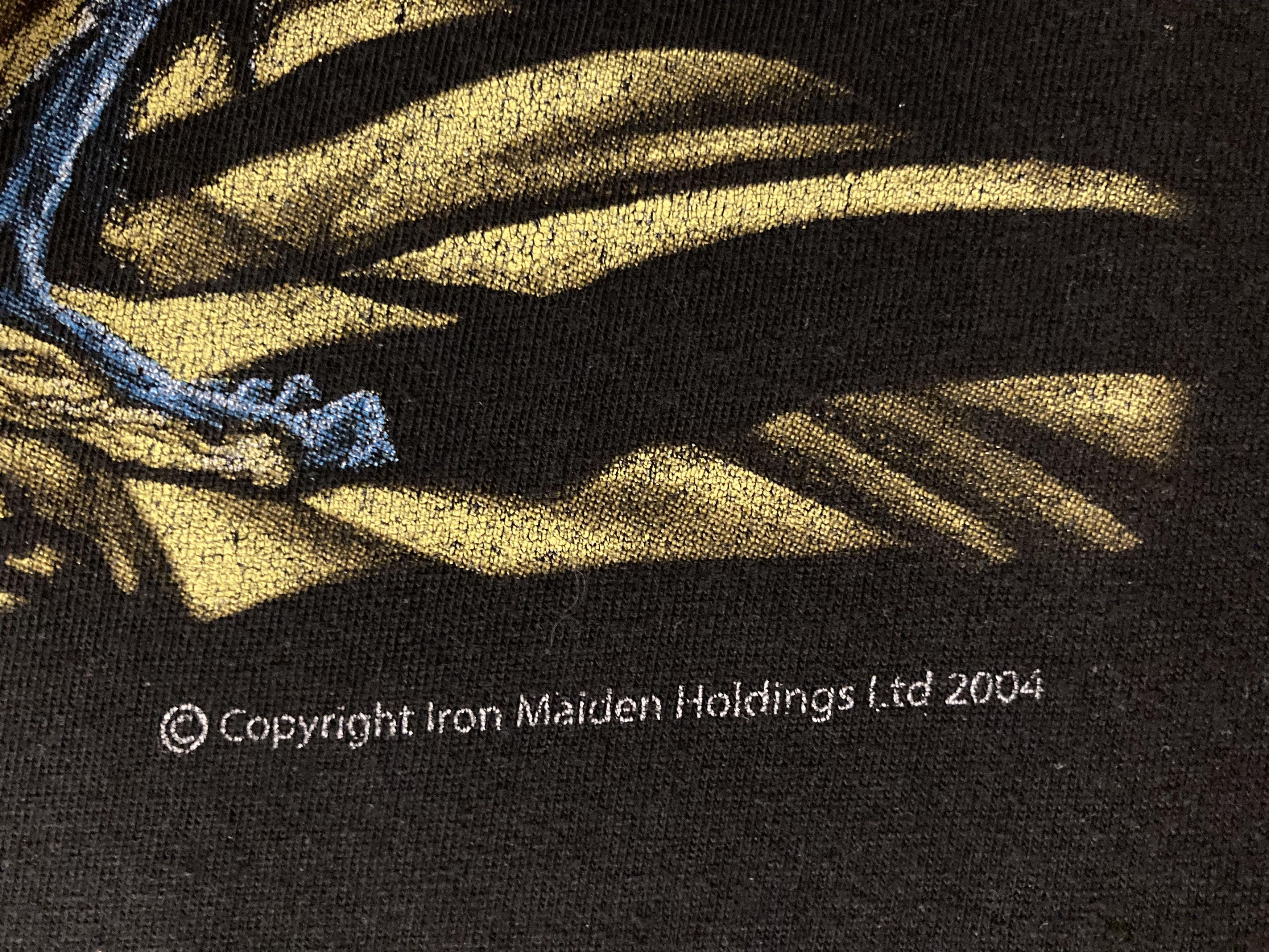 Band Tees × Iron Maiden × Vintage Vintage Iron Maiden Shirt Piece Of Mind 2004 Size US L / EU 52-54 / 3 - 5 Thumbnail