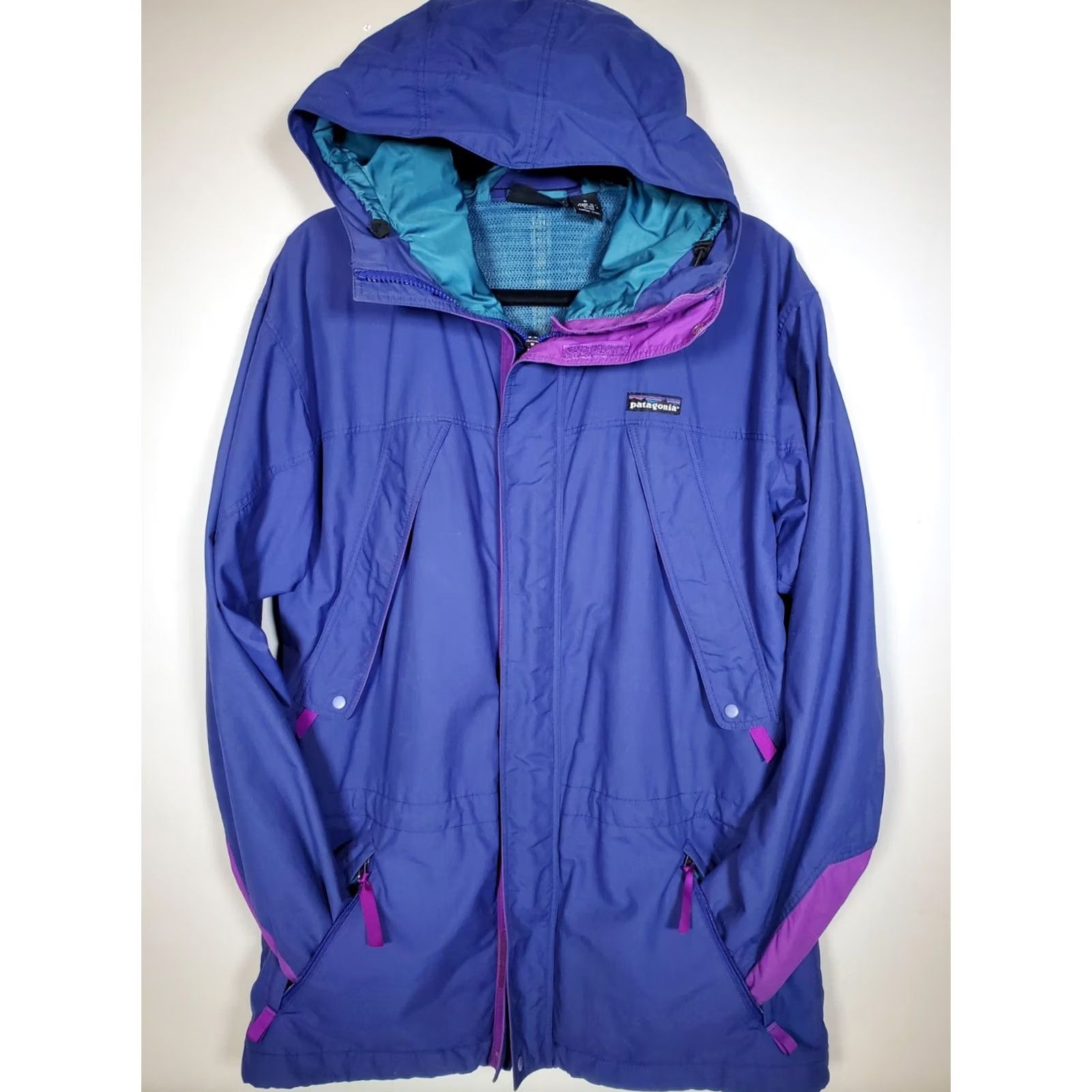 Patagonia VINTAGE Patagonia Storm Jacket Mountain Parka 85020 Blue Purple Women's Size S - Patagonia Storm - Jacket - Women - Blue - Purple - S Size S / US 4 / IT 40 - 2 Thumbnail