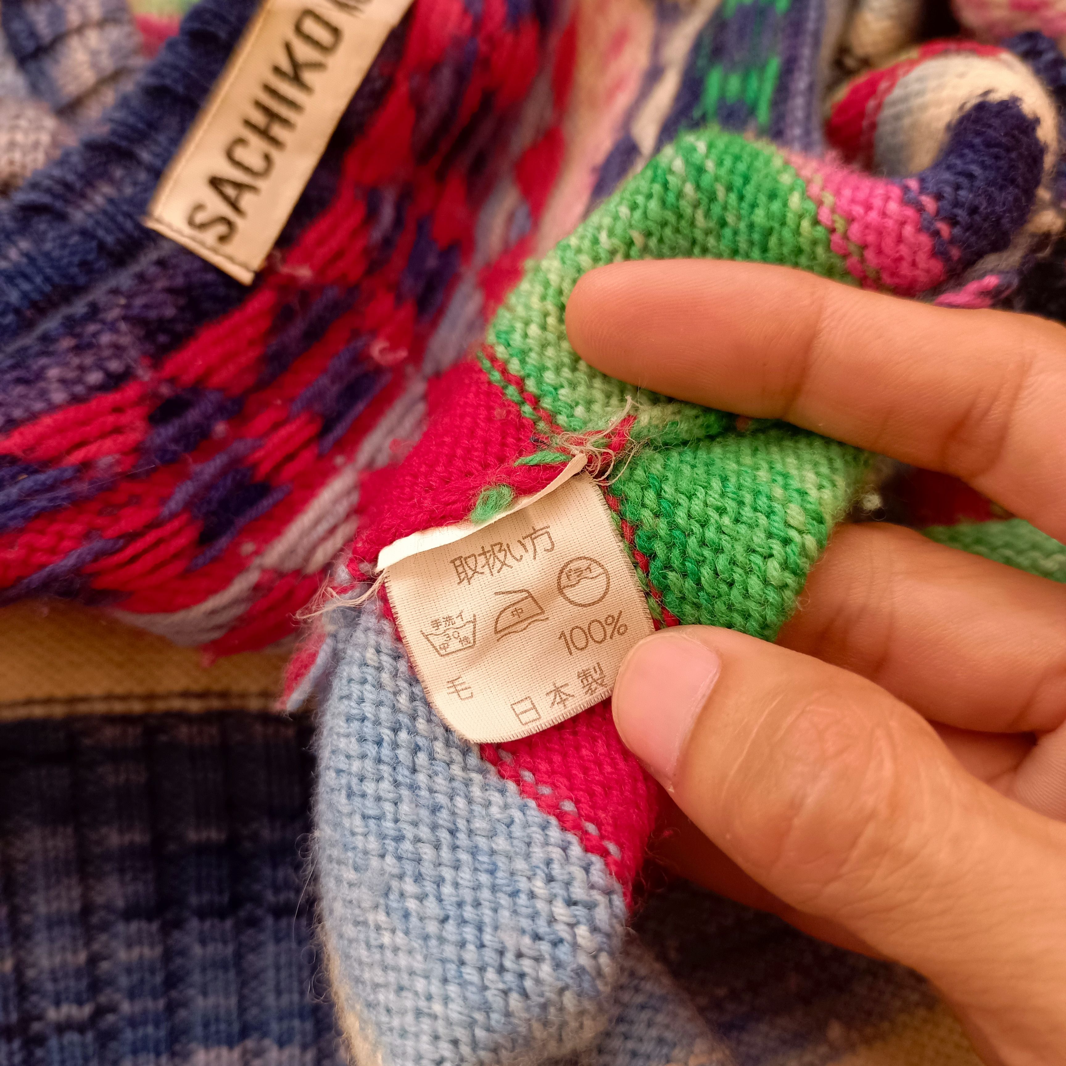 Japanese Brand Vintage Morioka Sachiko Handmade Knitted Vest Size S / US 4 / IT 40 - 5 Thumbnail