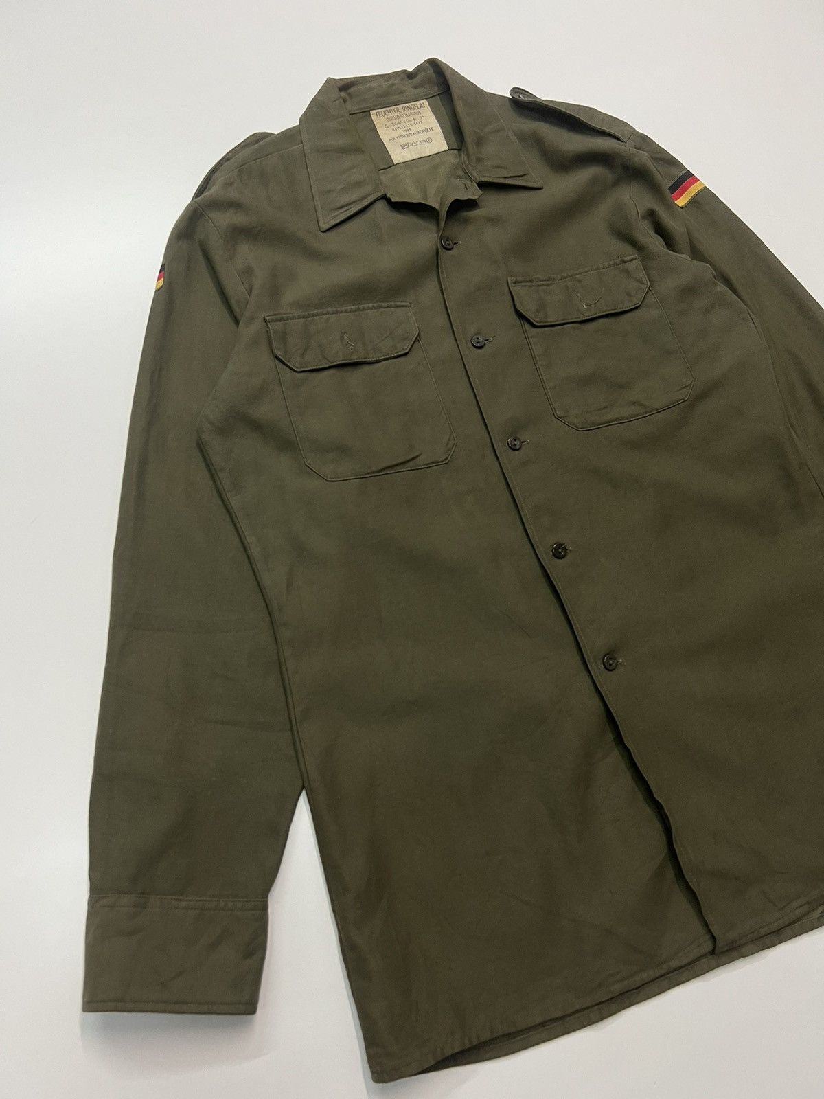 VINTAGE 🔥FEUCHTER RINGELAI GERMANY ARMY SHIRT