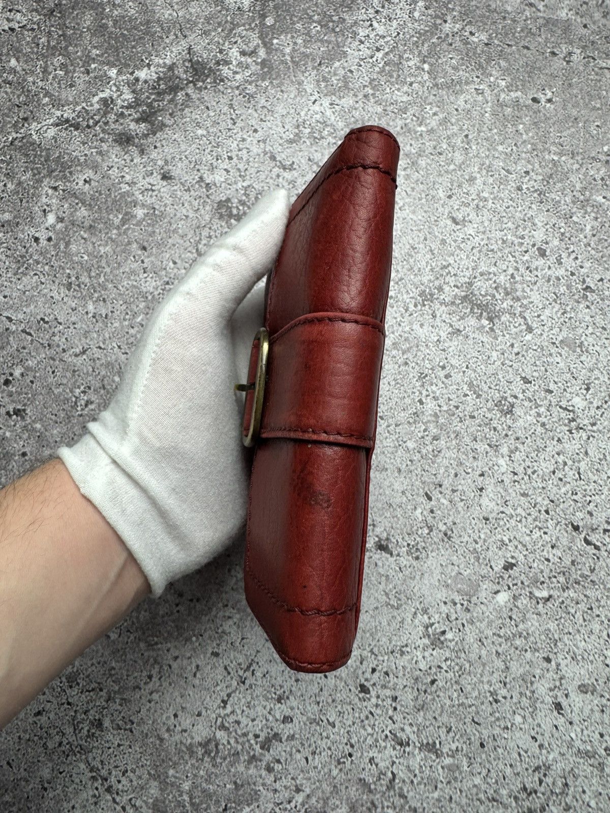 Hysteric Glamour × Vintage Max Mara Wallet Red Leather Vintage Size ONE SIZE - 4 Thumbnail