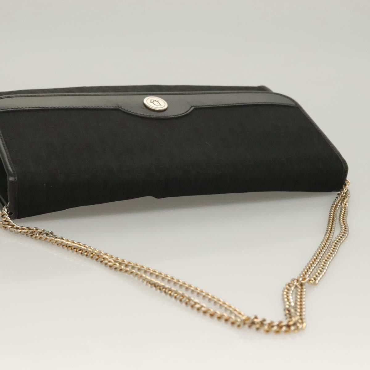 Dior DIOR Trotter Canvas Chain Shoulder Bag Black Gold Size ONE SIZE - 6 Thumbnail