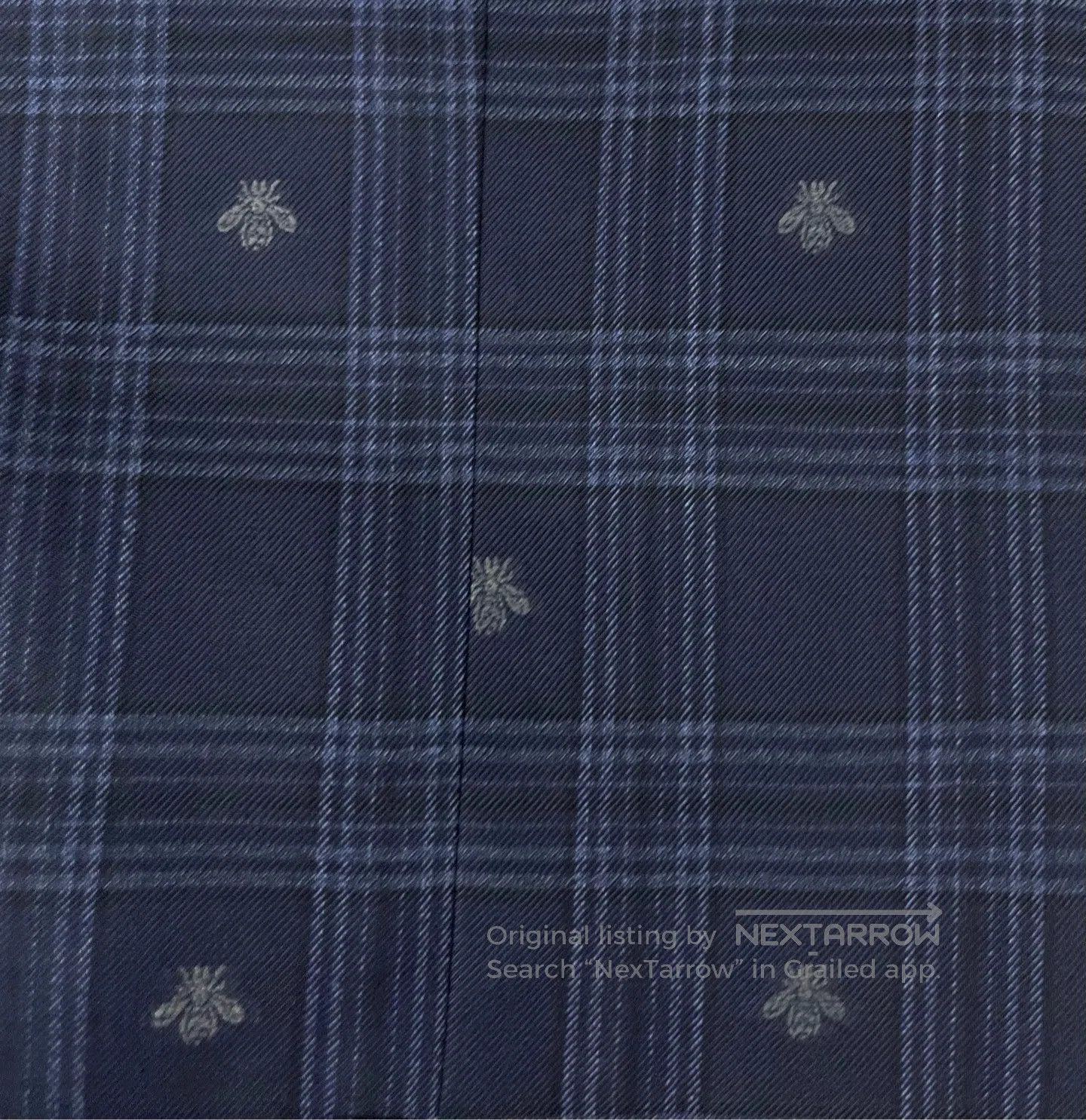 Gucci Guicci Plaid Bee Full-Print Logo Big Pocket Single-Breaste Size US XL / EU 56 / 4 - 6 Thumbnail