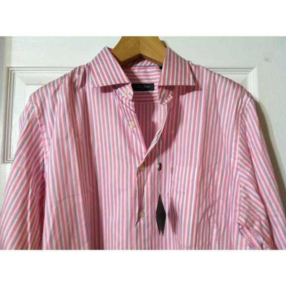 Bobby Jones BOBBY JONES MEN'S NEW PINK 100%COTTON CASUAL SHIRT SIZE:L Size US L / EU 52-54 / 3 - 2 Thumbnail