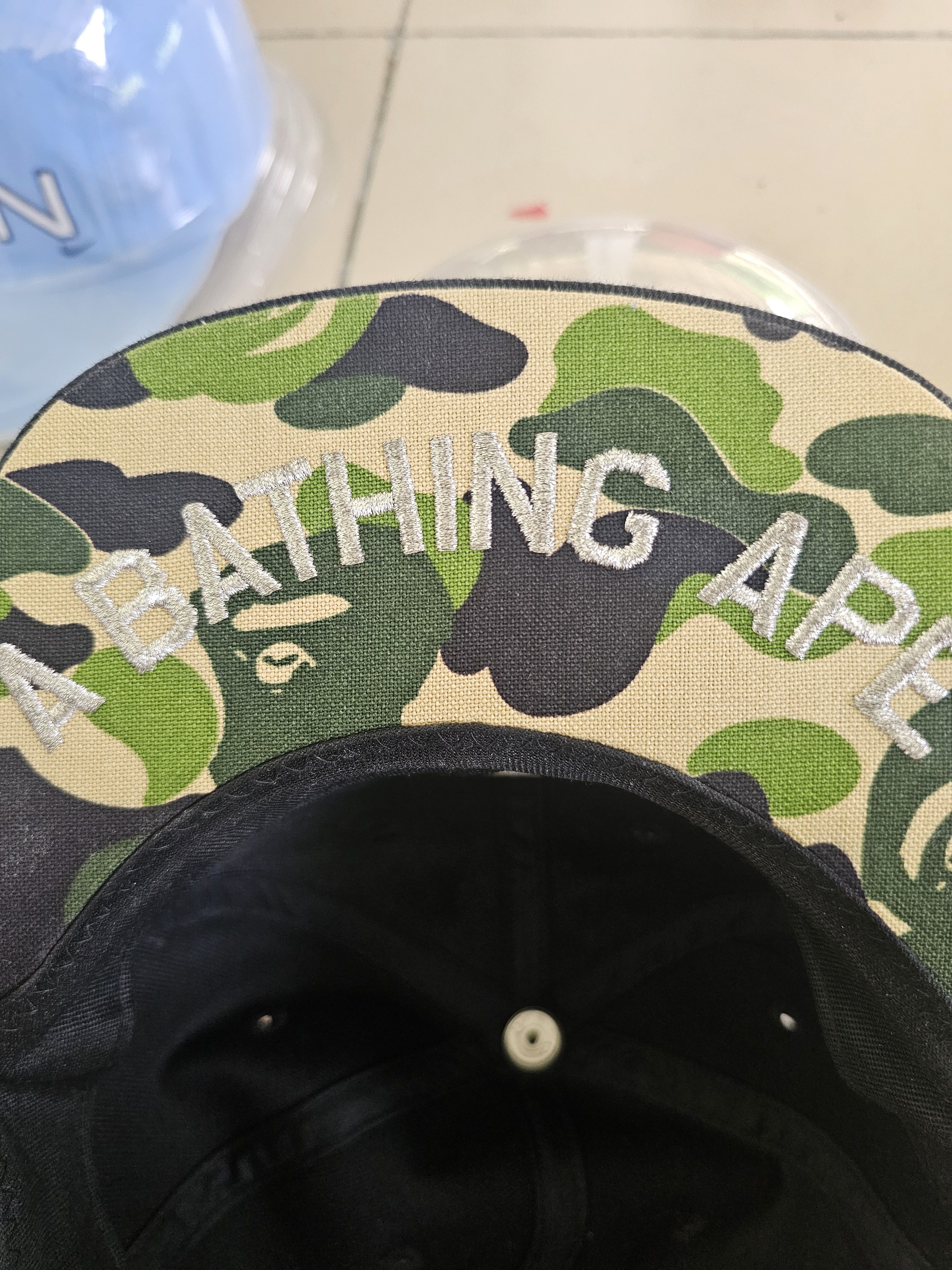 Bape Rare Vintage BAPE Big Logo Blockhead Size ONE SIZE - 6 Thumbnail