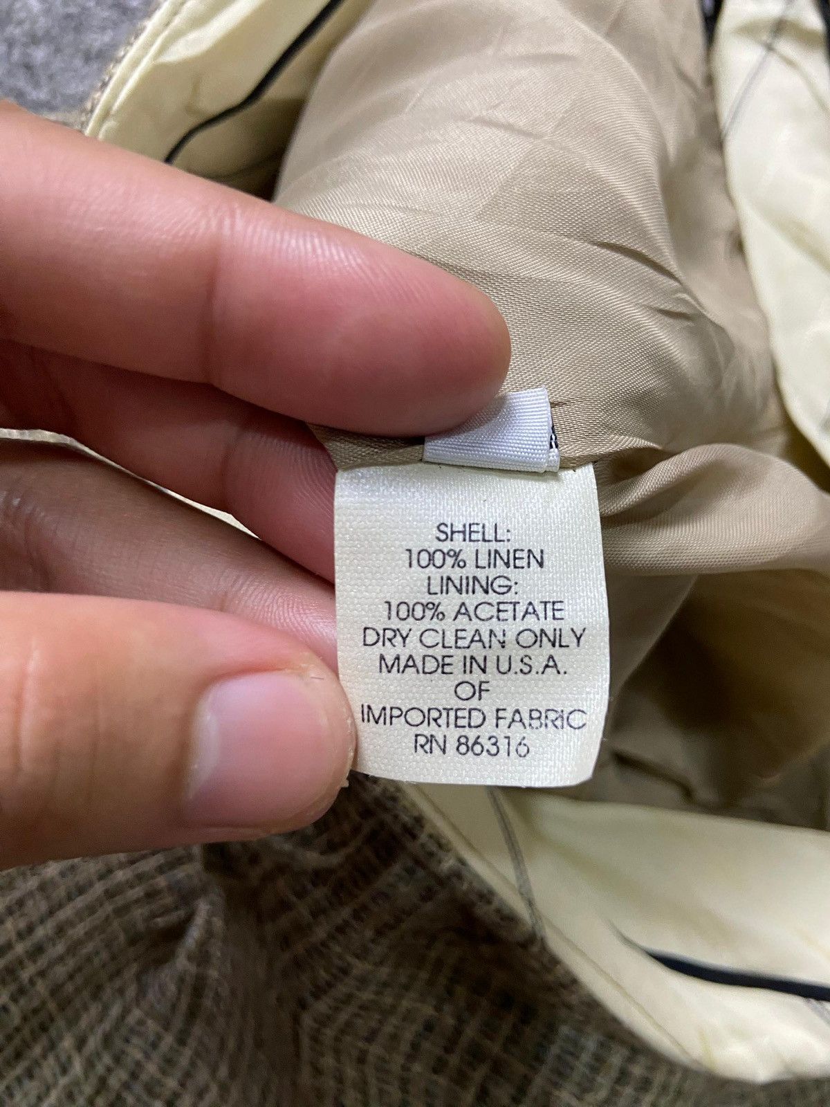 Japanese Brand FINITY Brand Linen Checkered Wide Leg Pants (169) Size 28" / US 6 / IT 42 - 6 Thumbnail