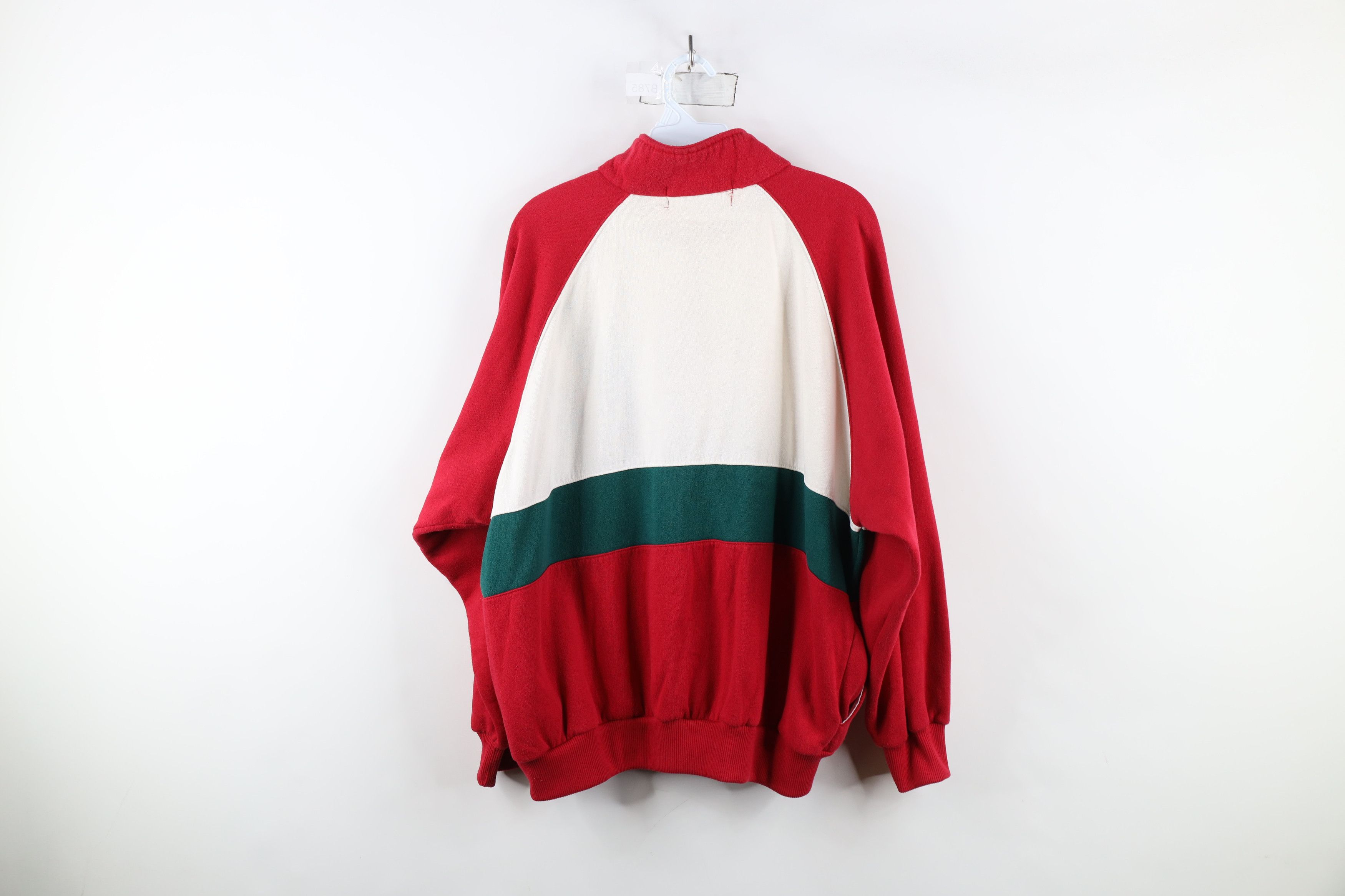 Vintage Vintage 90s Streetwear Block Full Zip Sweatshirt Jacket Size US XL / EU 56 / 4 - 11 Thumbnail