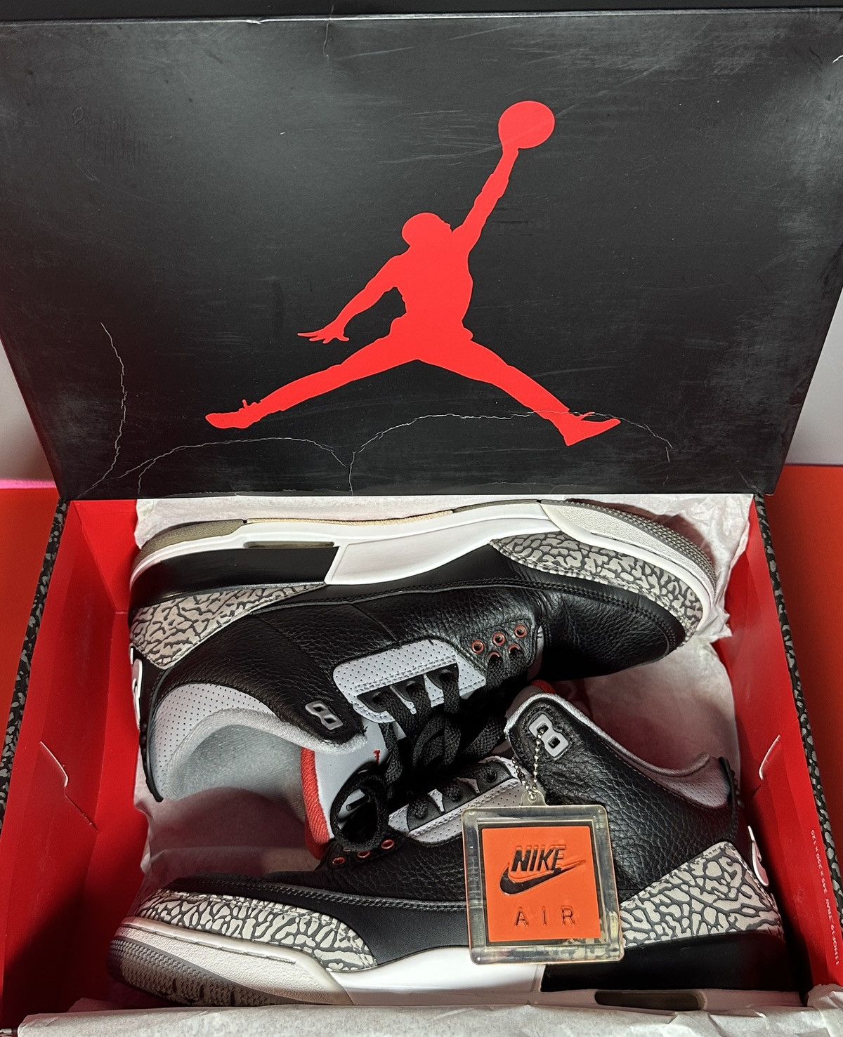 Jordan Brand Size 11 - Jordan 3 Retro OG Mid Black Cement Size US 11 / EU 44 - 8 Thumbnail