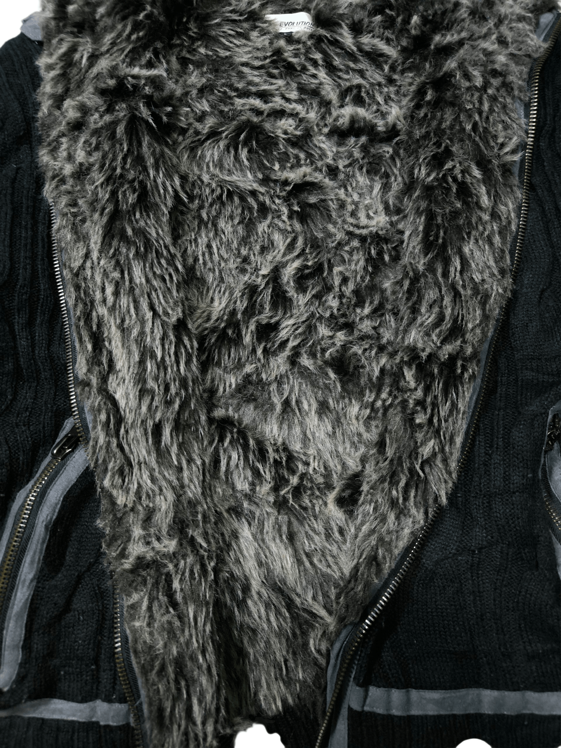 14th Addiction 2000s Fur Cable Jacket if Six Was Nine Style Size US L / EU 52-54 / 3 - 3 Thumbnail