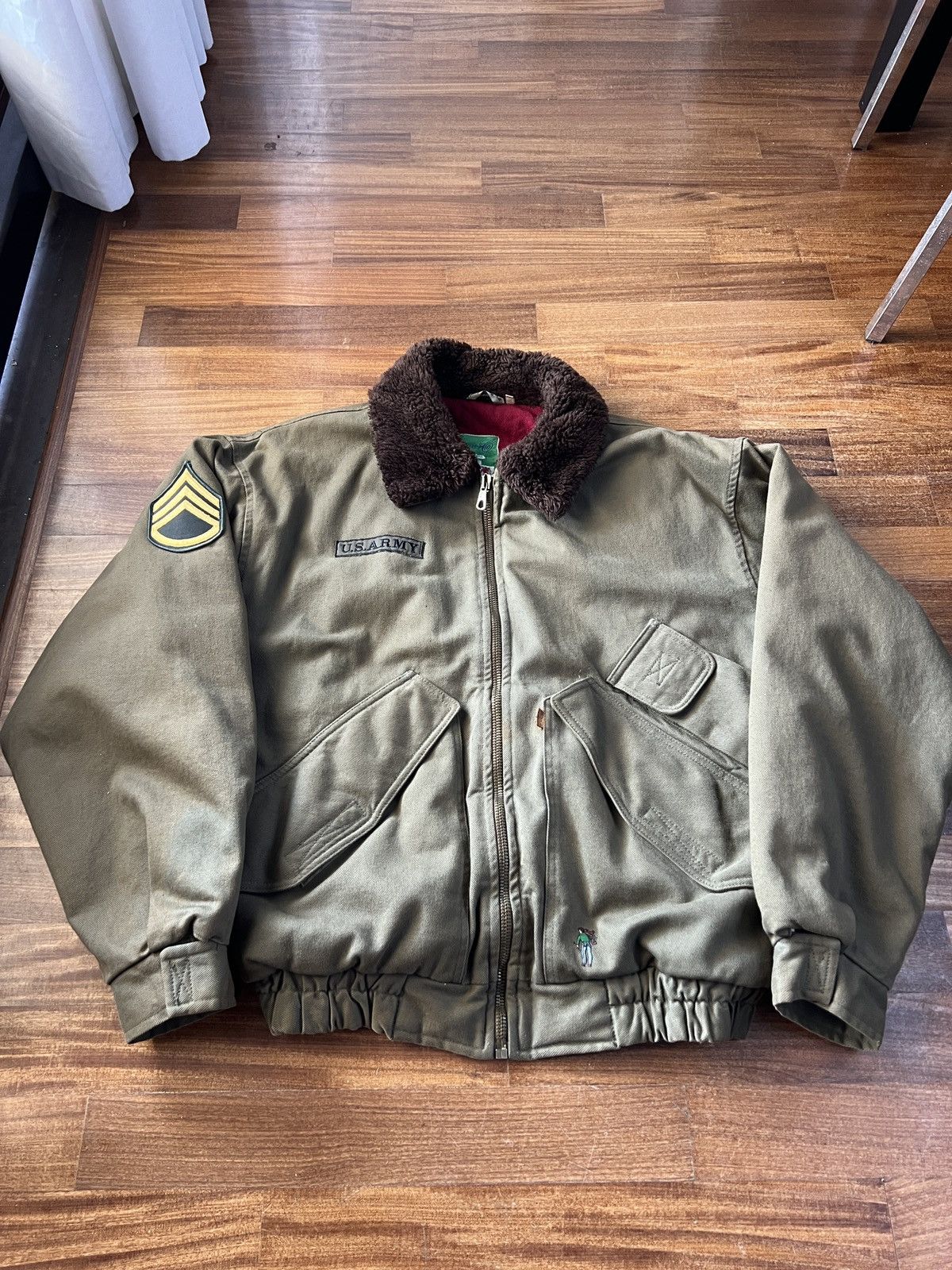 Levi's Rare Levi’s Vintage Military Jacket Made in Italy 60/70s Size US XL / EU 56 / 4 - 2 Thumbnail