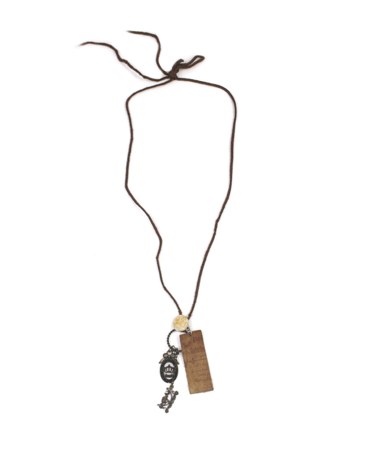Vintage 2000S JAPANESE MADE GALERIES BAUDIS CROWN CHARM NECKLACE Size ONE SIZE - 1 Thumbnail