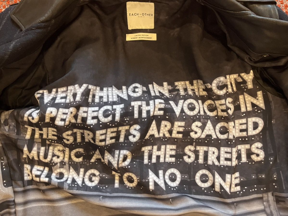 EACH x OTHER Each x other Robert Montgomery Limited edition Leather jacke Size US M / EU 48-50 / 2 - 7 Thumbnail