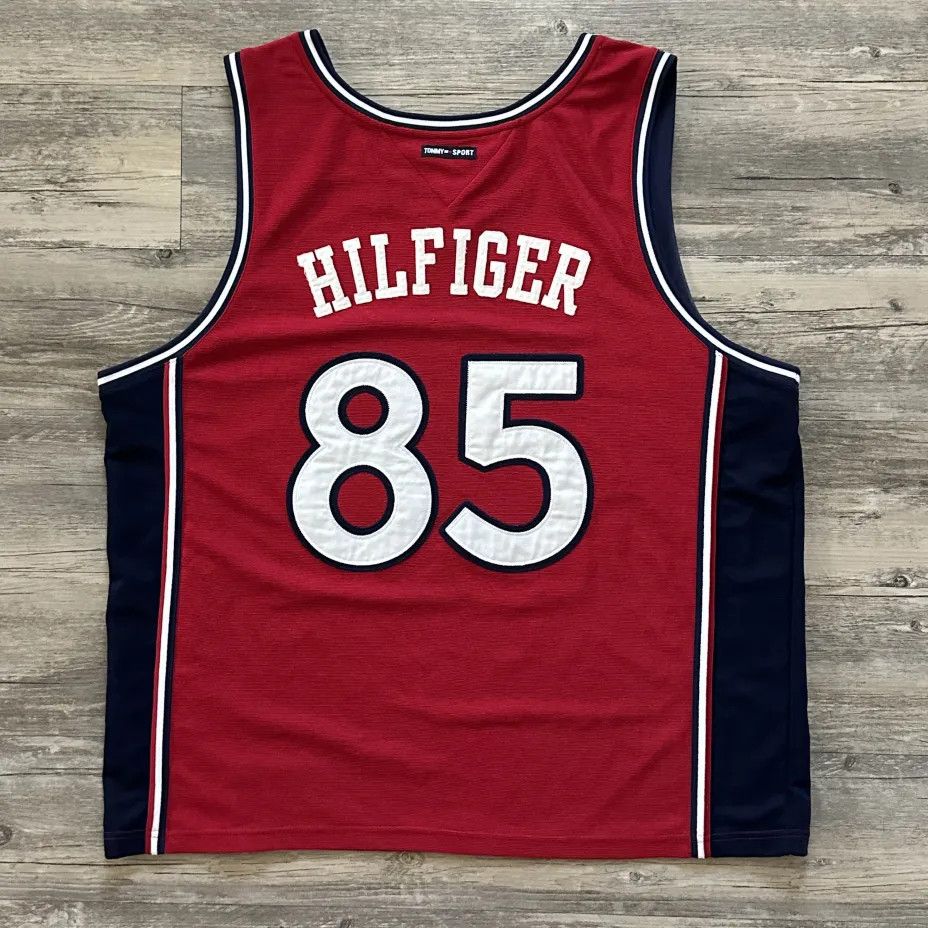 Tommy Hilfiger Vintage Tommy Hilfiger Tommy Sport 85 Basketball Jersey Size US XXL / EU 58 / 5 - 5 Thumbnail