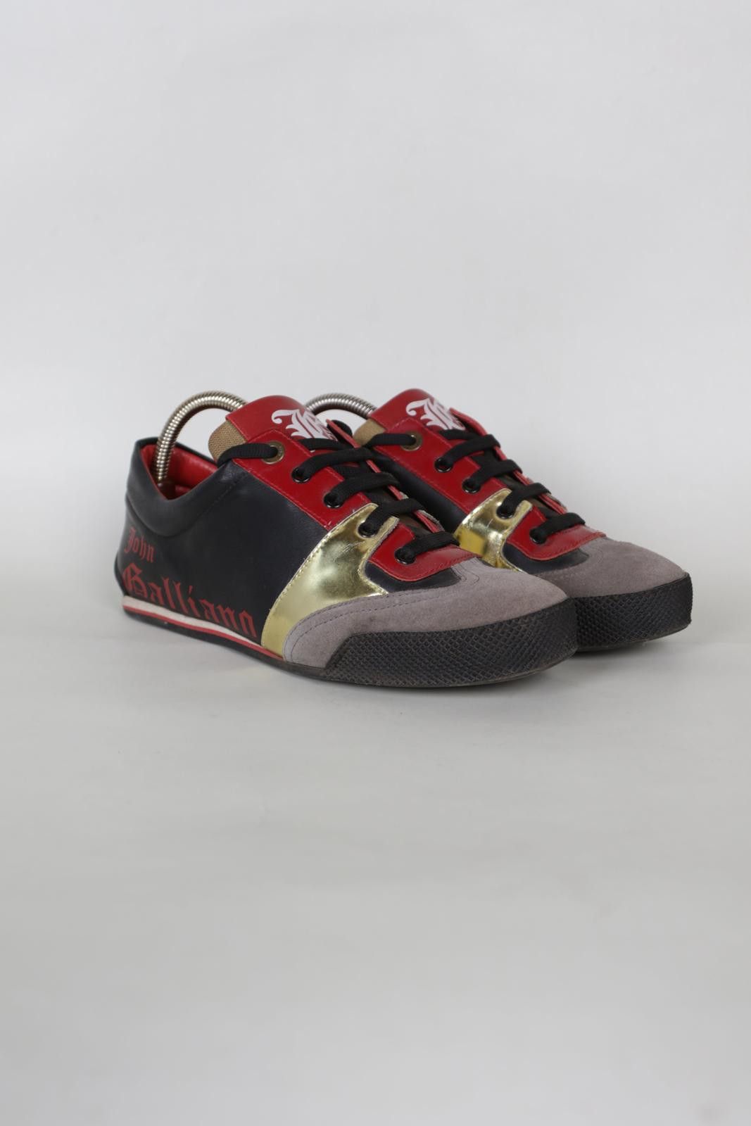 John Galliano 00's John Galliano Rodolf Nero Low-Top Sneakers Size US 7.5 / EU 40-41 - 1 Thumbnail