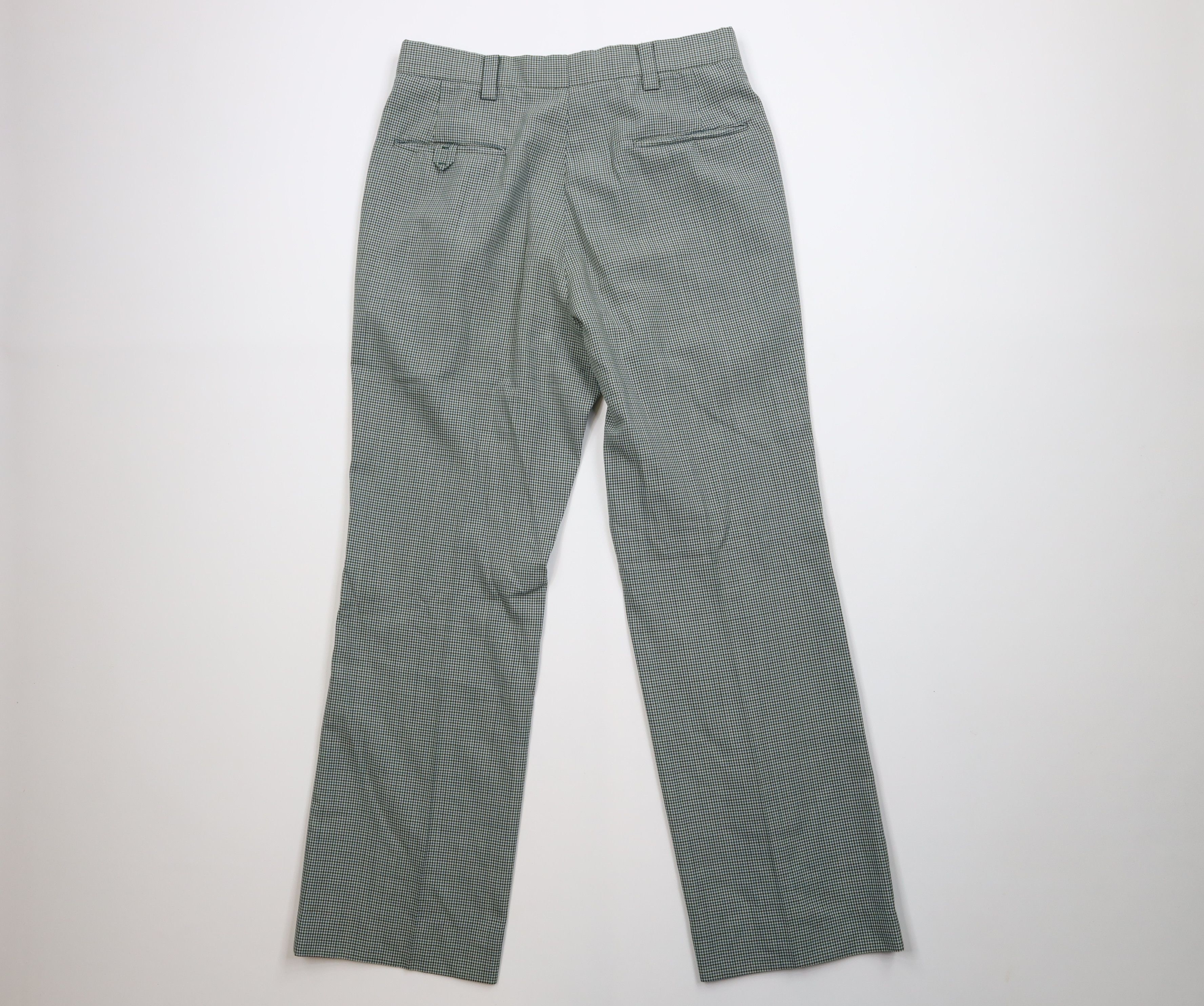 Vintage Vintage 70s Streetwear Flared Wide Leg Chino Pants Plaid USA Size US 32 / EU 48 - 9 Thumbnail