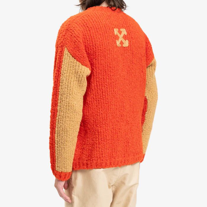 Off-White o1y0325 Crewneck Sweater in Orange Size US XS / EU 42 / 0 - 3 Thumbnail