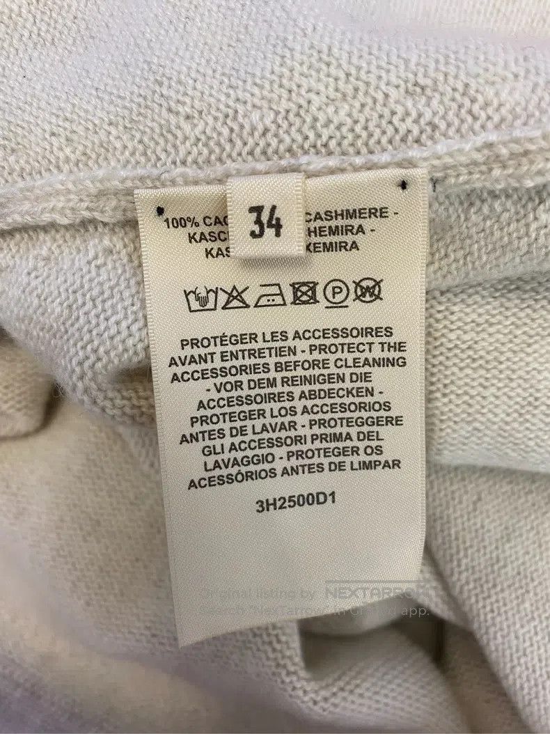 Hermes Hermes Women's solid color round neck knit mid-length long Size XXS / US 00 / IT 34 - 6 Thumbnail
