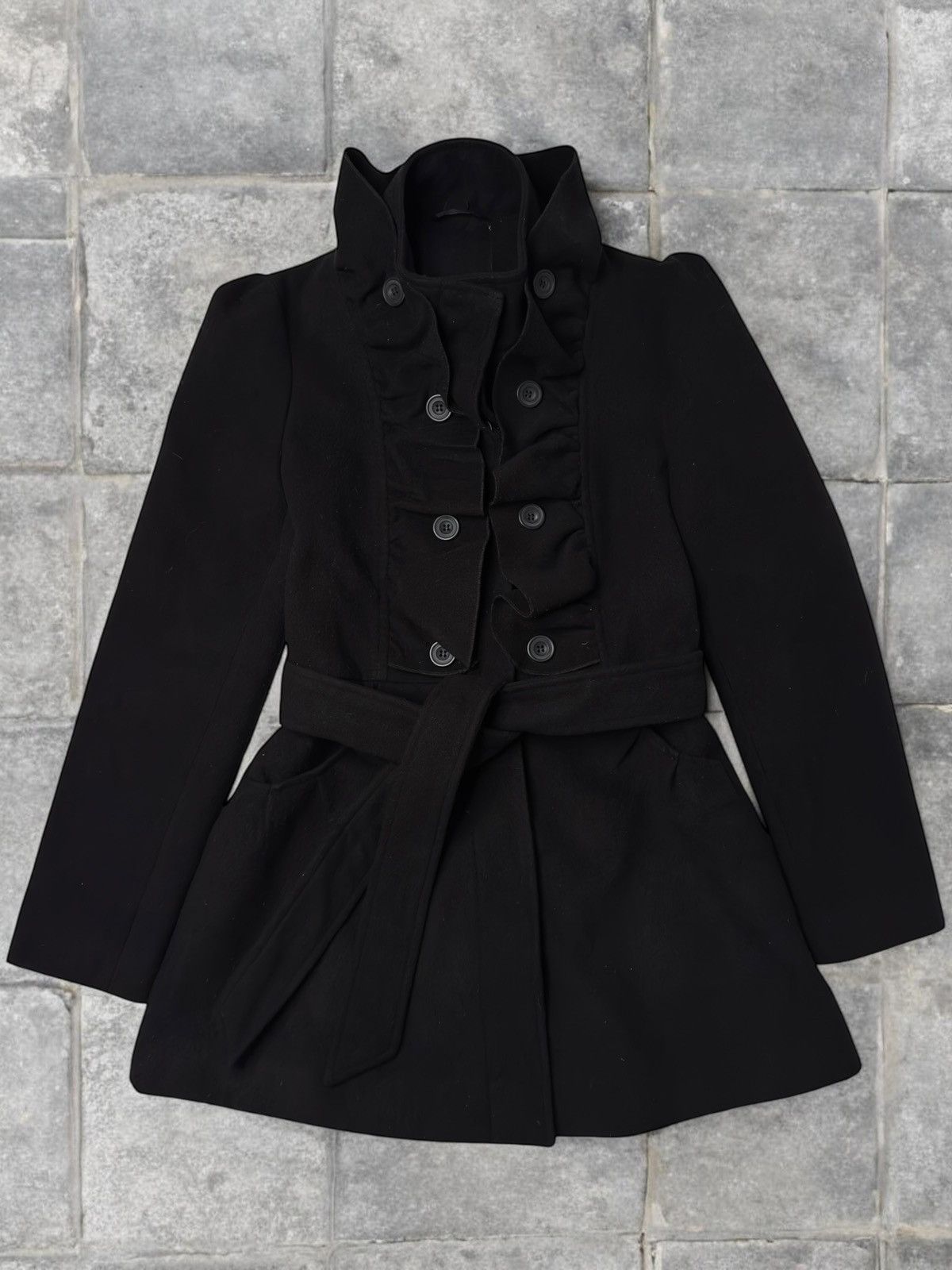 Vintage Vintage black avant garde coat napoleon if6was9 lgb 00s y2k Size XS / US 0-2 / IT 36-38 - 1 Thumbnail
