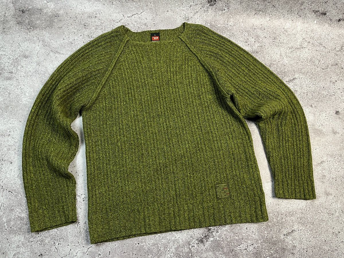 Diesel Rare Avantgarde Y2K Wool Sweater Size US XL / EU 56 / 4 - 4 Thumbnail