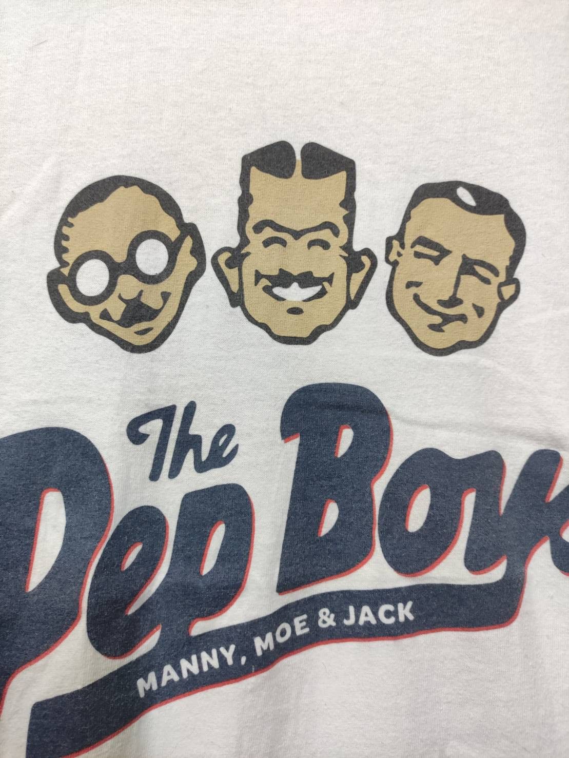 Vintage The Pep Boys " Manny, Moe, & Jack " Promo T-Shirt Size US L / EU 52-54 / 3 - 3 Thumbnail