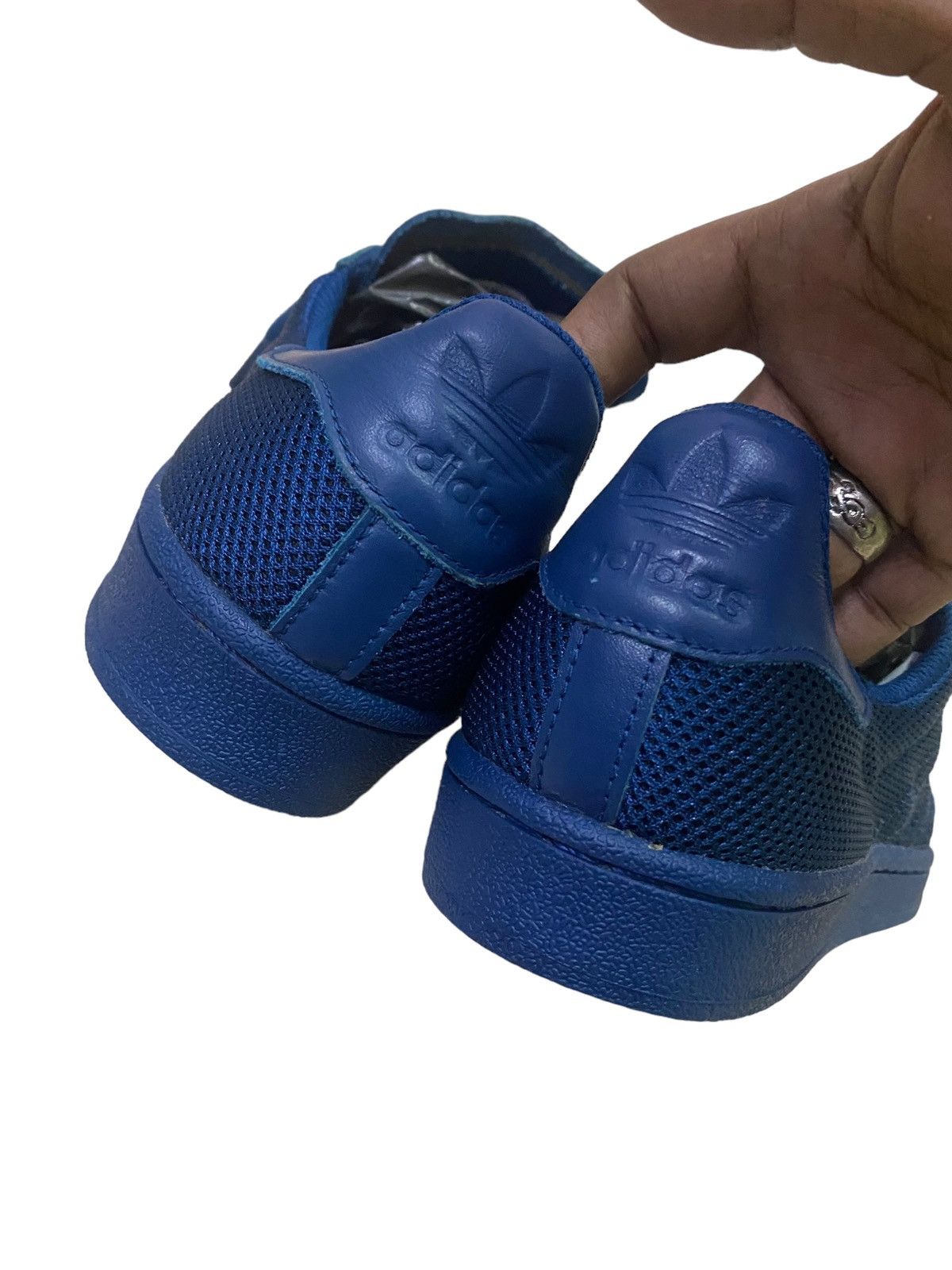 Adidas × Vintage Adidas Superstar Triple Knit Navy Size US 7 / EU 40 - 4 Thumbnail