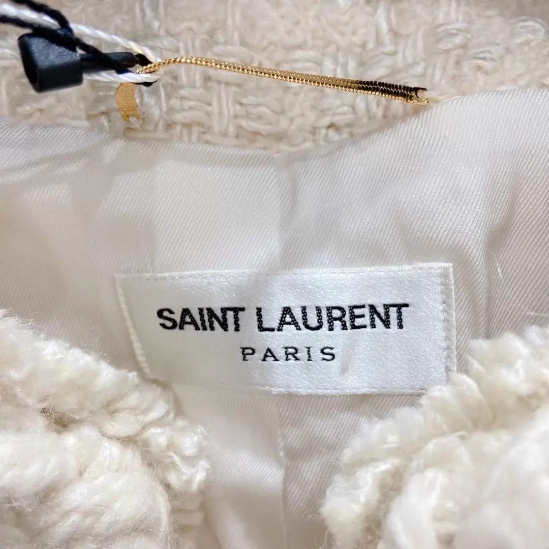 Saint Laurent Paris Saint Laurent Tweed Jacket 38 New With Tags Size XS / US 0-2 / IT 36-38 - 6 Thumbnail