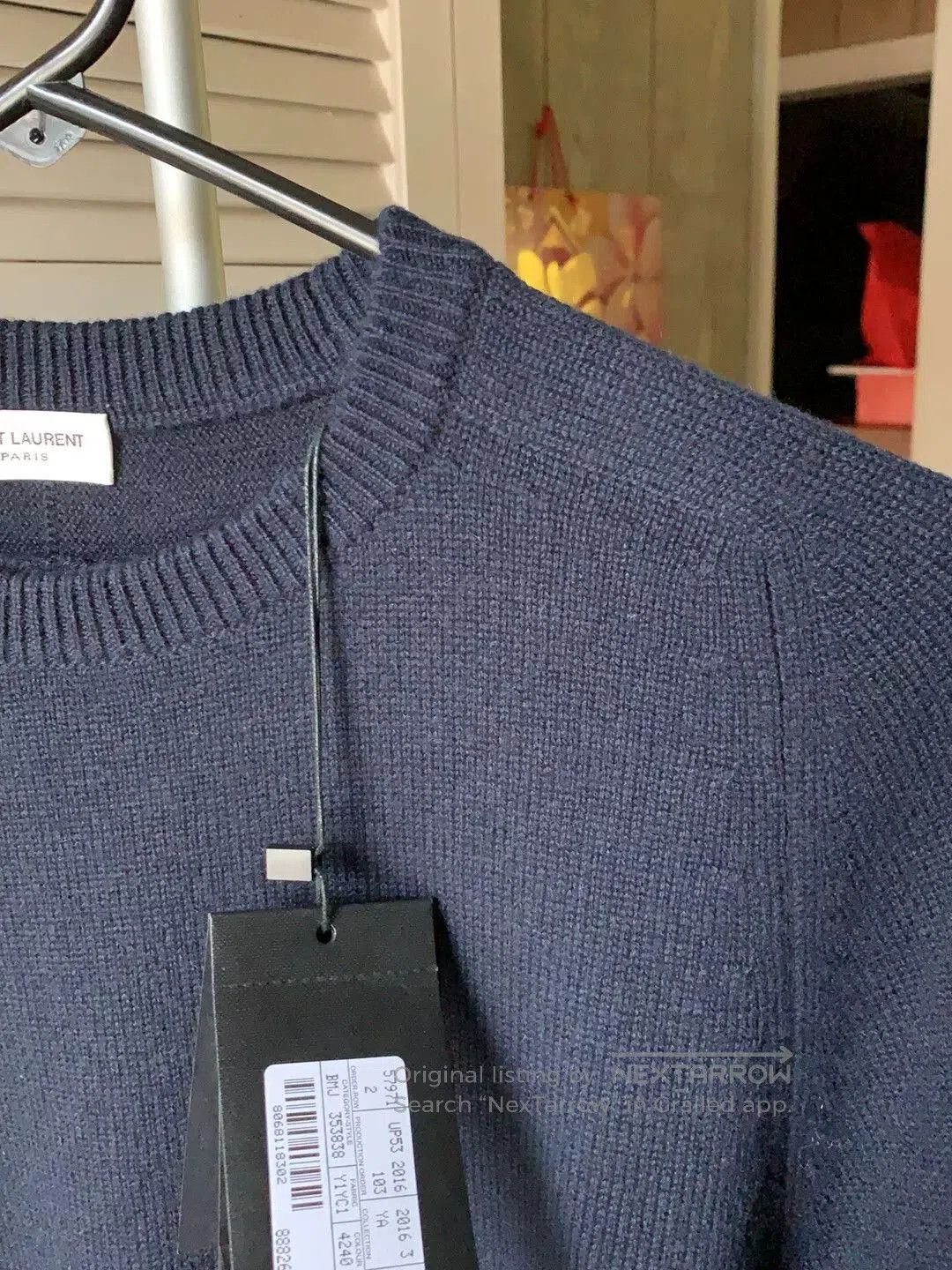 Saint Laurent Paris Saint Laurent Dark Blue Cashmere Sweater. Size US S / EU 44-46 / 1 - 4 Thumbnail