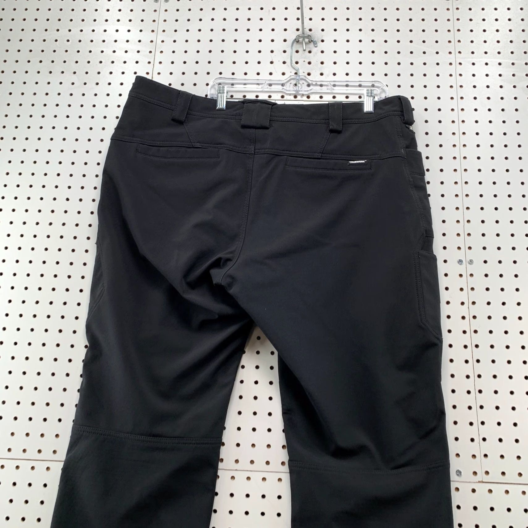 Vintage TRUEWERK Cargo Pants Black Mens Regular 42x28 Utility Work Pants with Pockets Size US 42 / EU 58 - 7 Thumbnail
