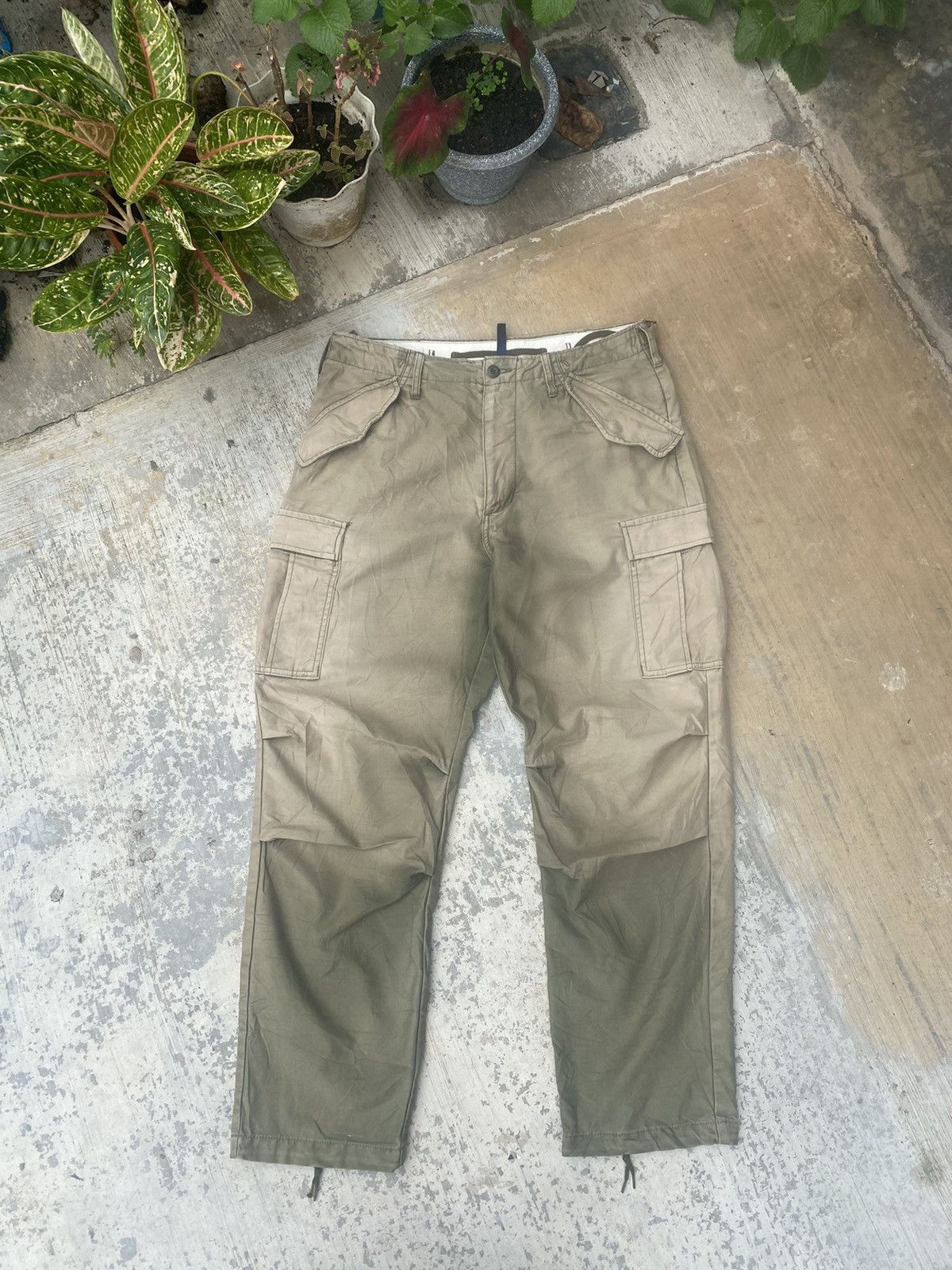 Japanese Brand Back Number Sun Faded M-65 Cargo Pants Size US 32 / EU 48 - 1 Thumbnail