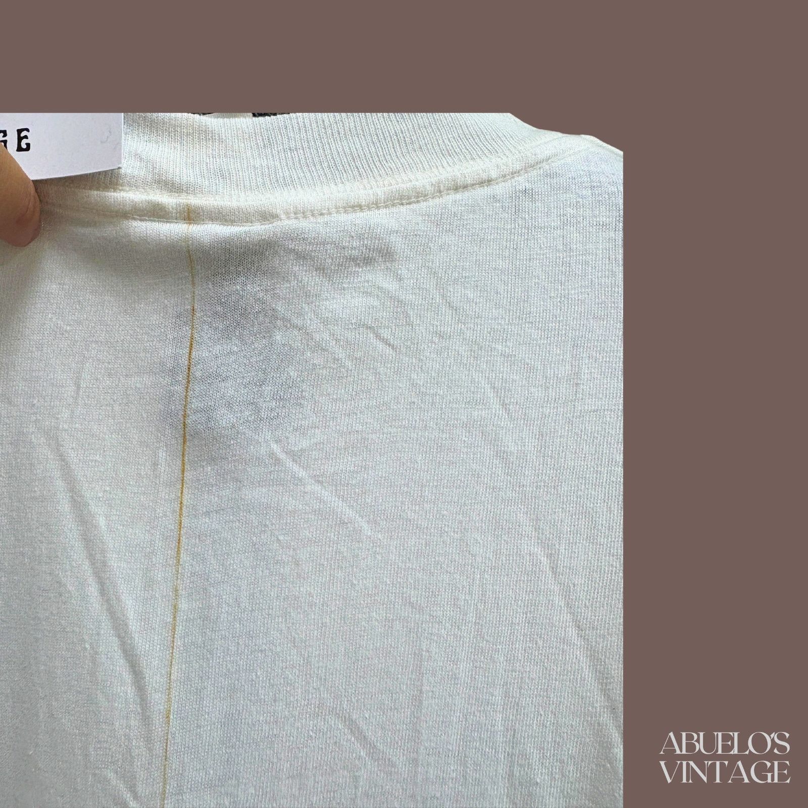 Vintage VTG Boxer Tee | White Dog Graphic | 90s Size US L / EU 52-54 / 3 - 5 Thumbnail