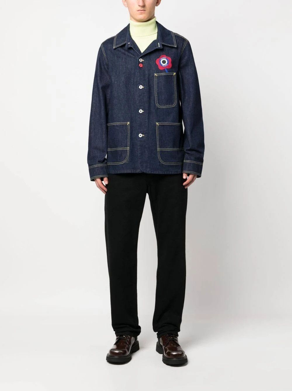 Kenzo o1mris0824 Workwear Jacket in Navy Blue Size US S / EU 44-46 / 1 - 5 Thumbnail